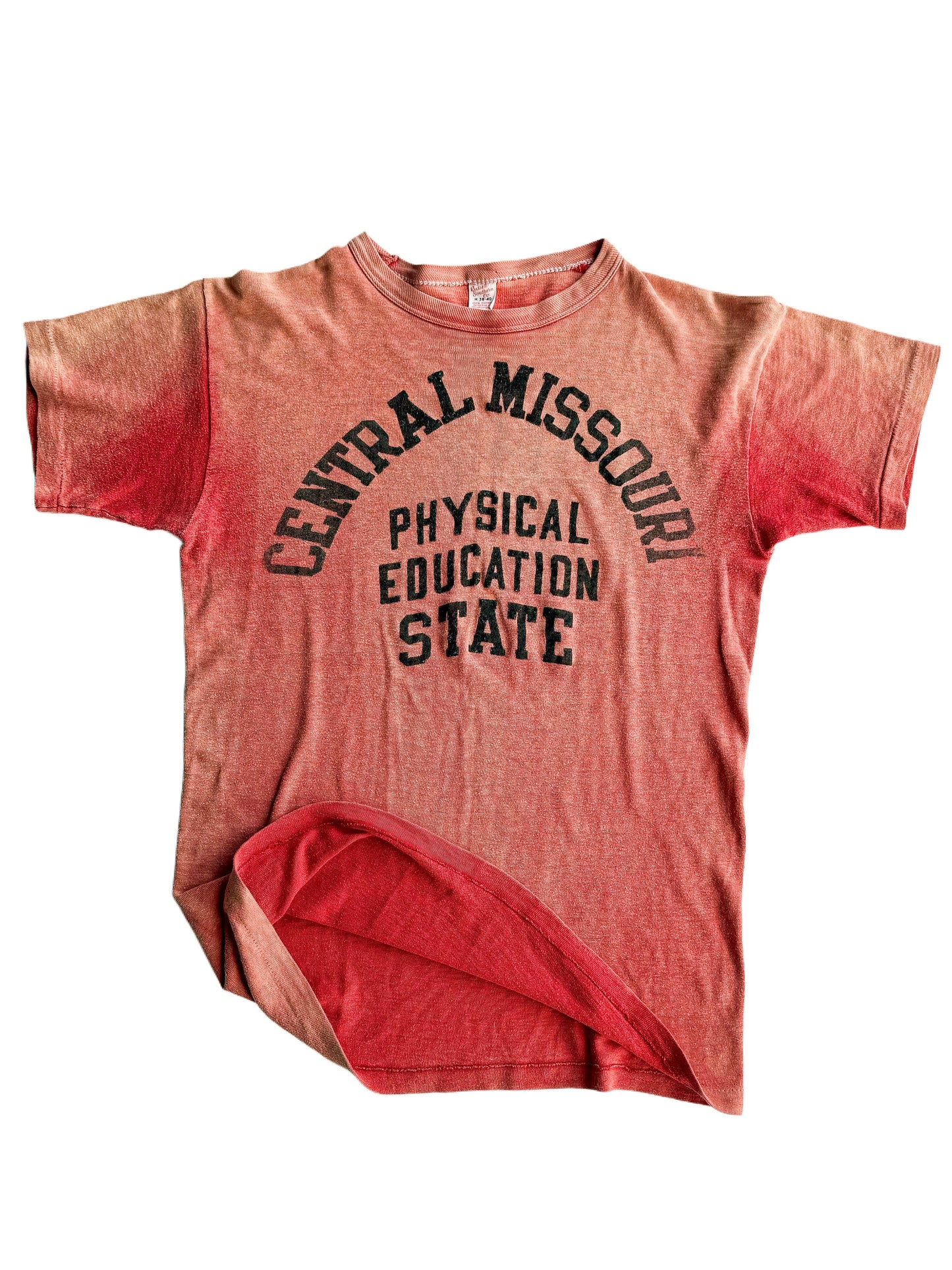 1950s Central Missouri Sun Faded Phys Ed Tee (M/L)