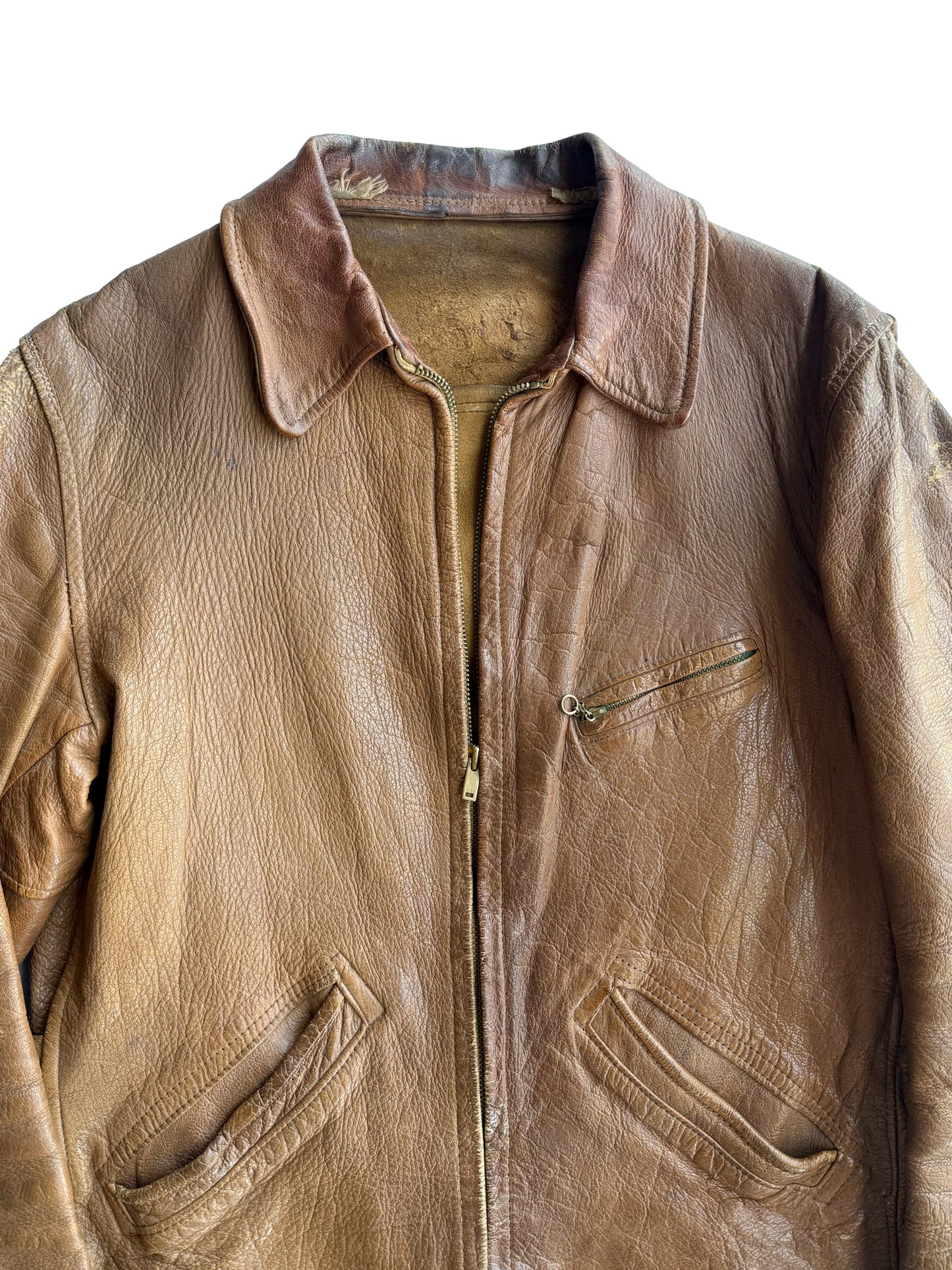 1930s Leather Jacket (M/L)