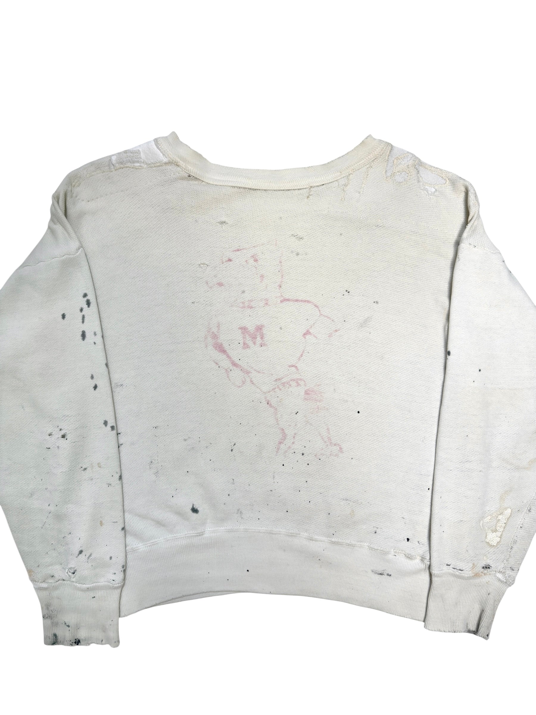 1950s Distressed Back Stencil Single V Sweatshirt (XL)
