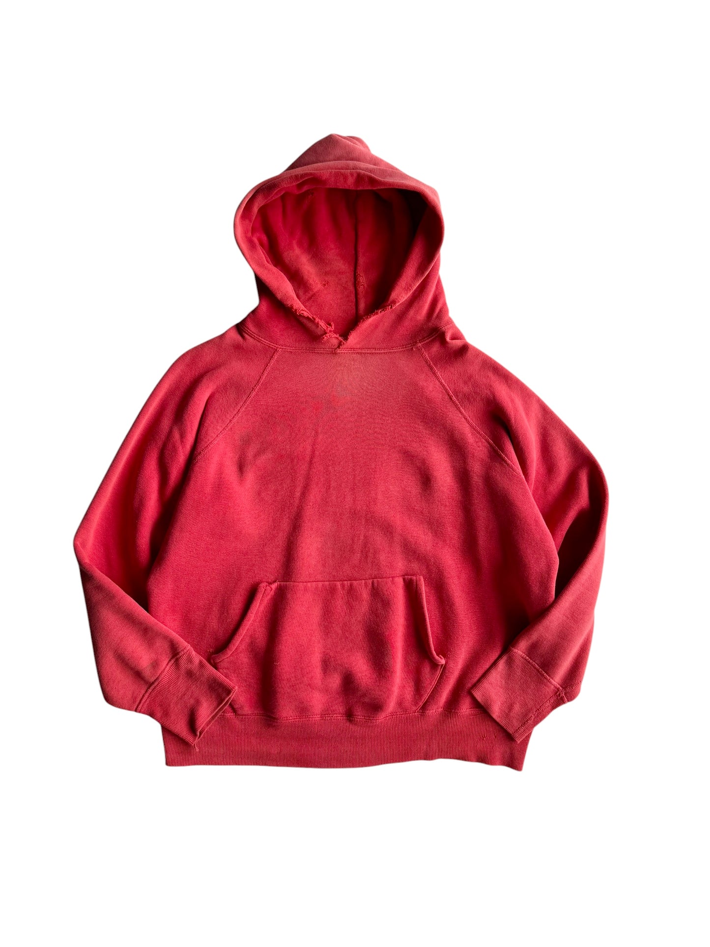 1950s Sun Faded Lock Hood Red Hoodie (XL)
