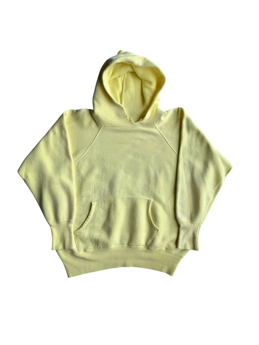 1950s Pastel Yellow Boxy Hoodie (M/L)