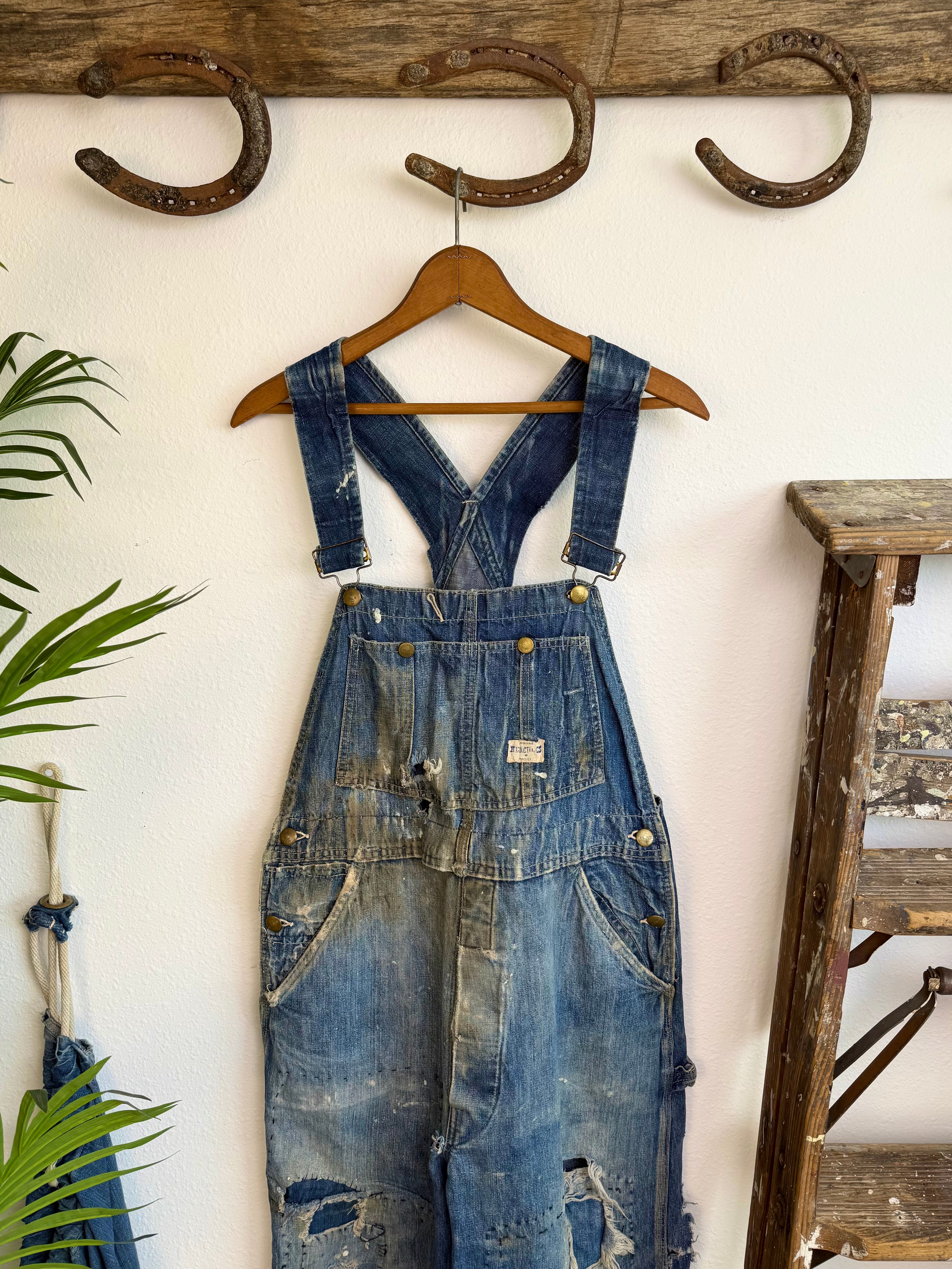 1950s Hercules Distressed & Repaired Overalls (36)