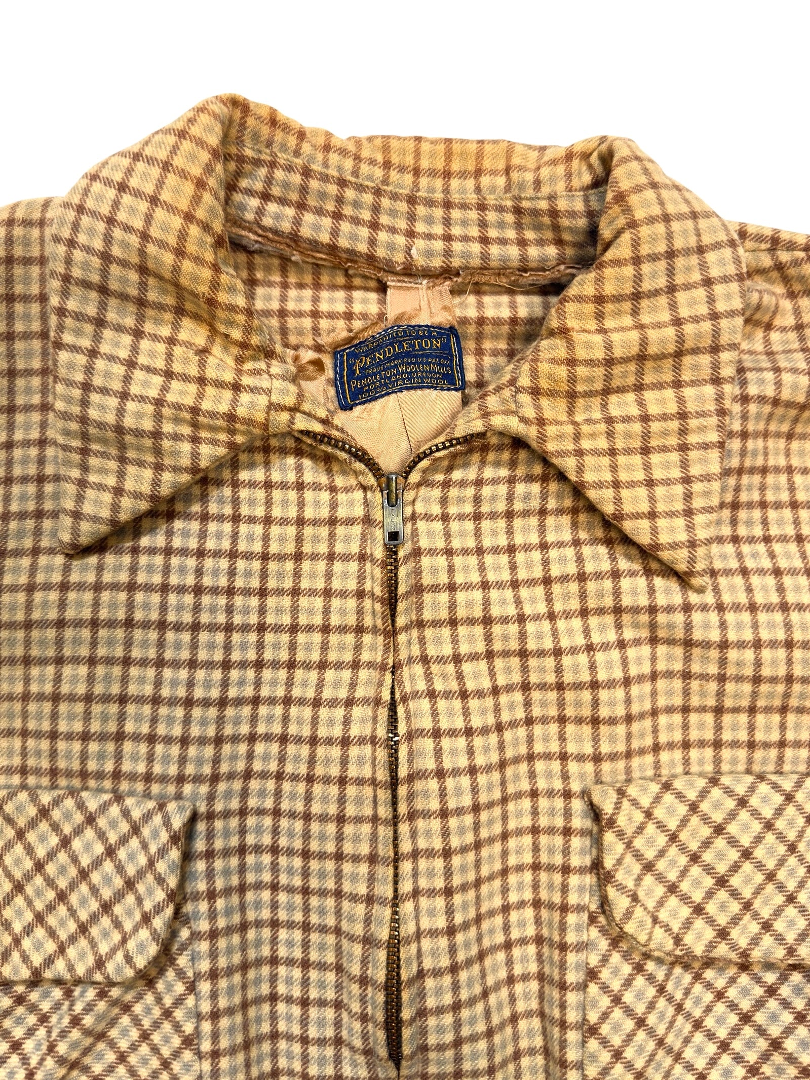 1950s Plaid Pendleton Jacket (L/XL)
