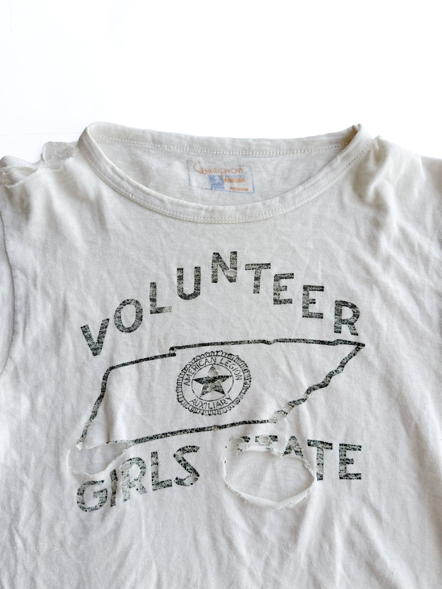 1940s ‘Rare Tag’ Champion Volunteer Girls State Tee (S/M)