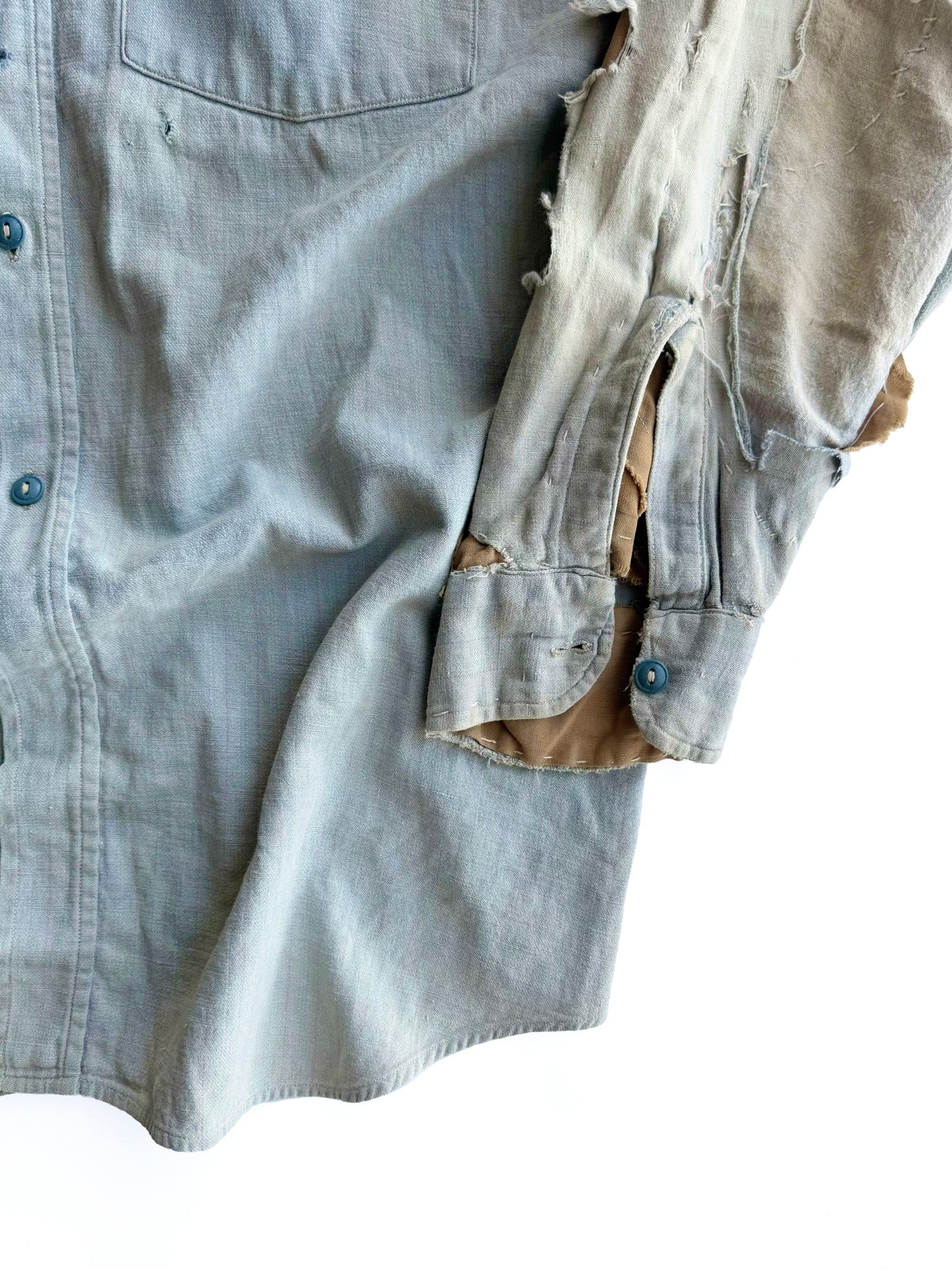 1940s Distressed Work Shirt (L/XL)