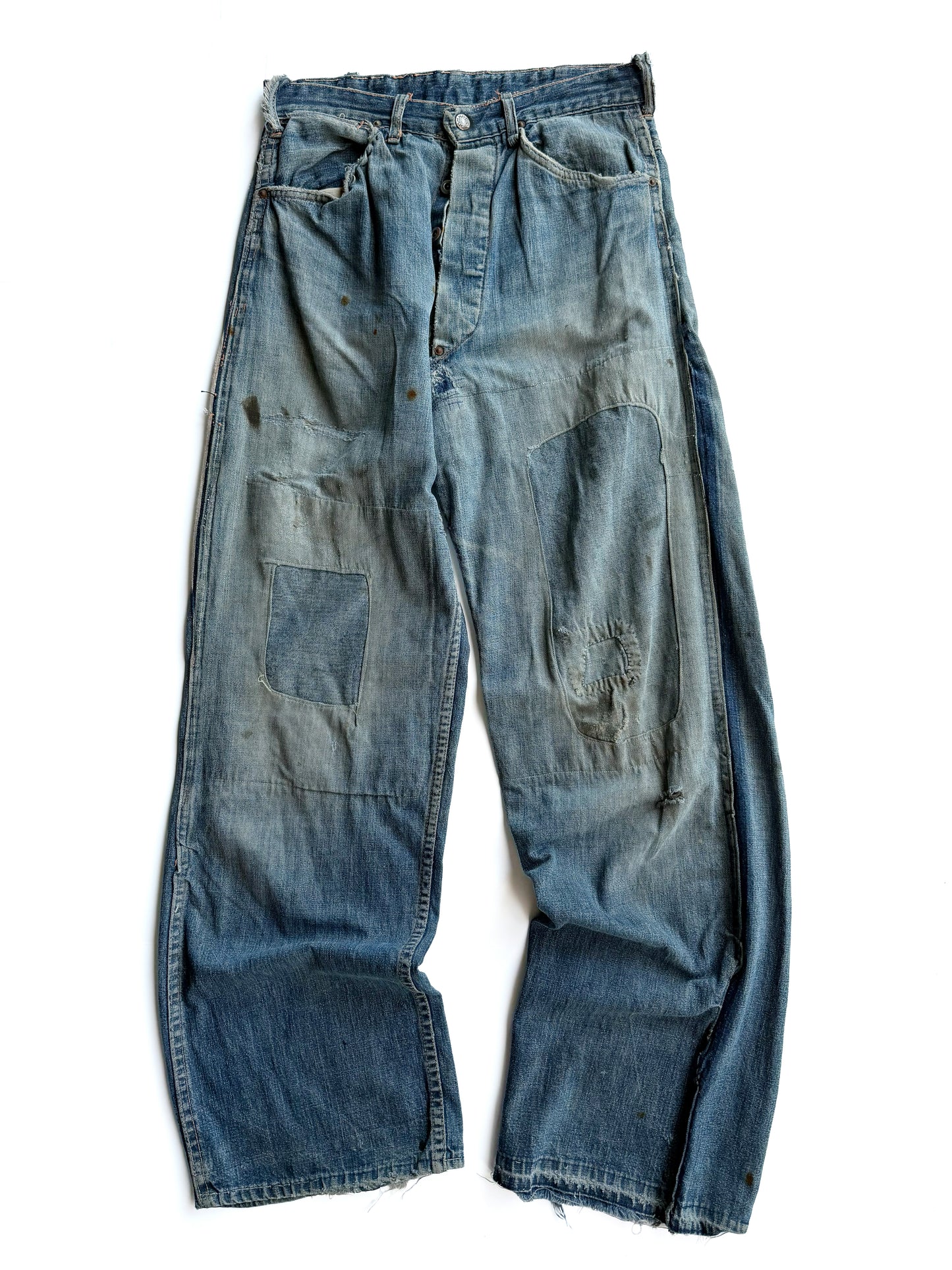 1940s ‘Crotch Rivet’ Donut Button Carpenter Jeans (29)