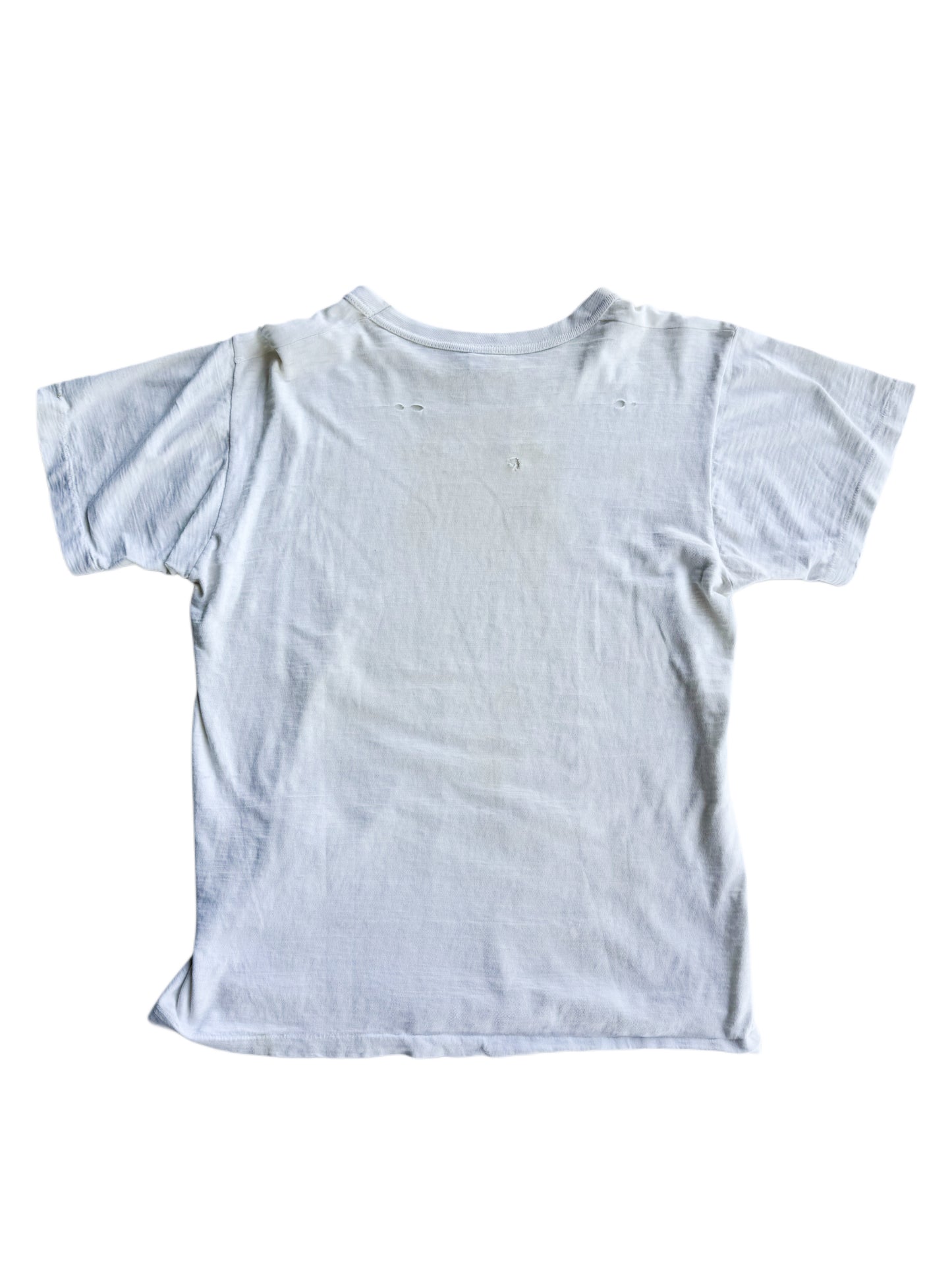 1950s Perfectly Distressed White Tee (S/M)