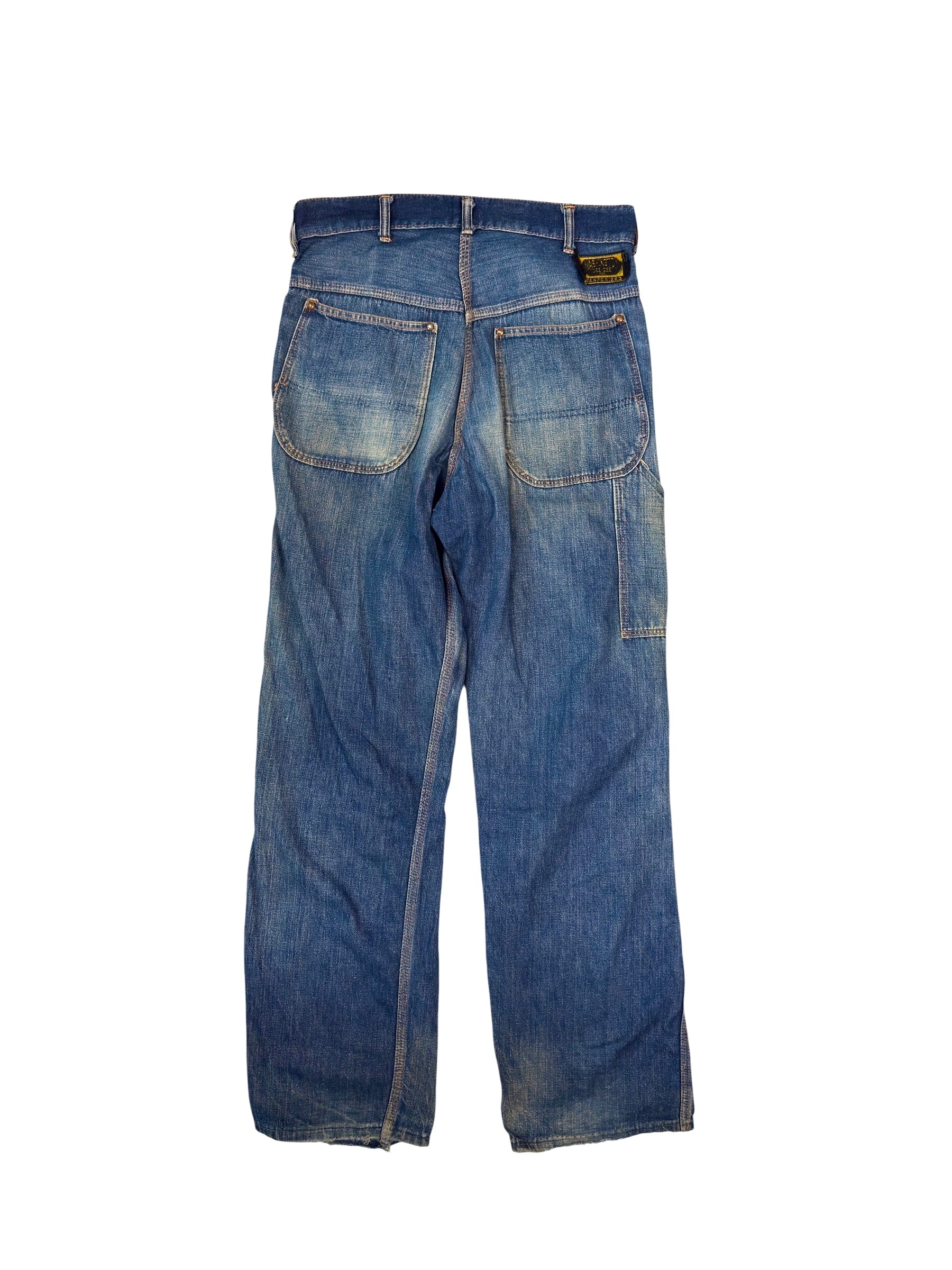 1950s Perfectly Distressed Essential Carpenter Jeans (31)
