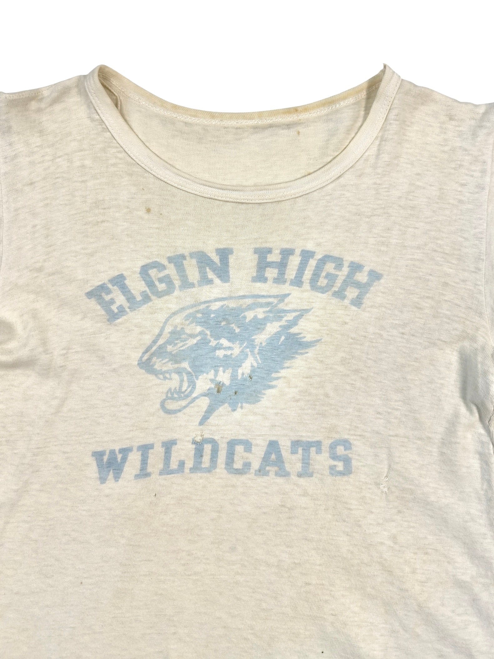 1940s ‘Elgin High‘ Water Print Tee (S/M)