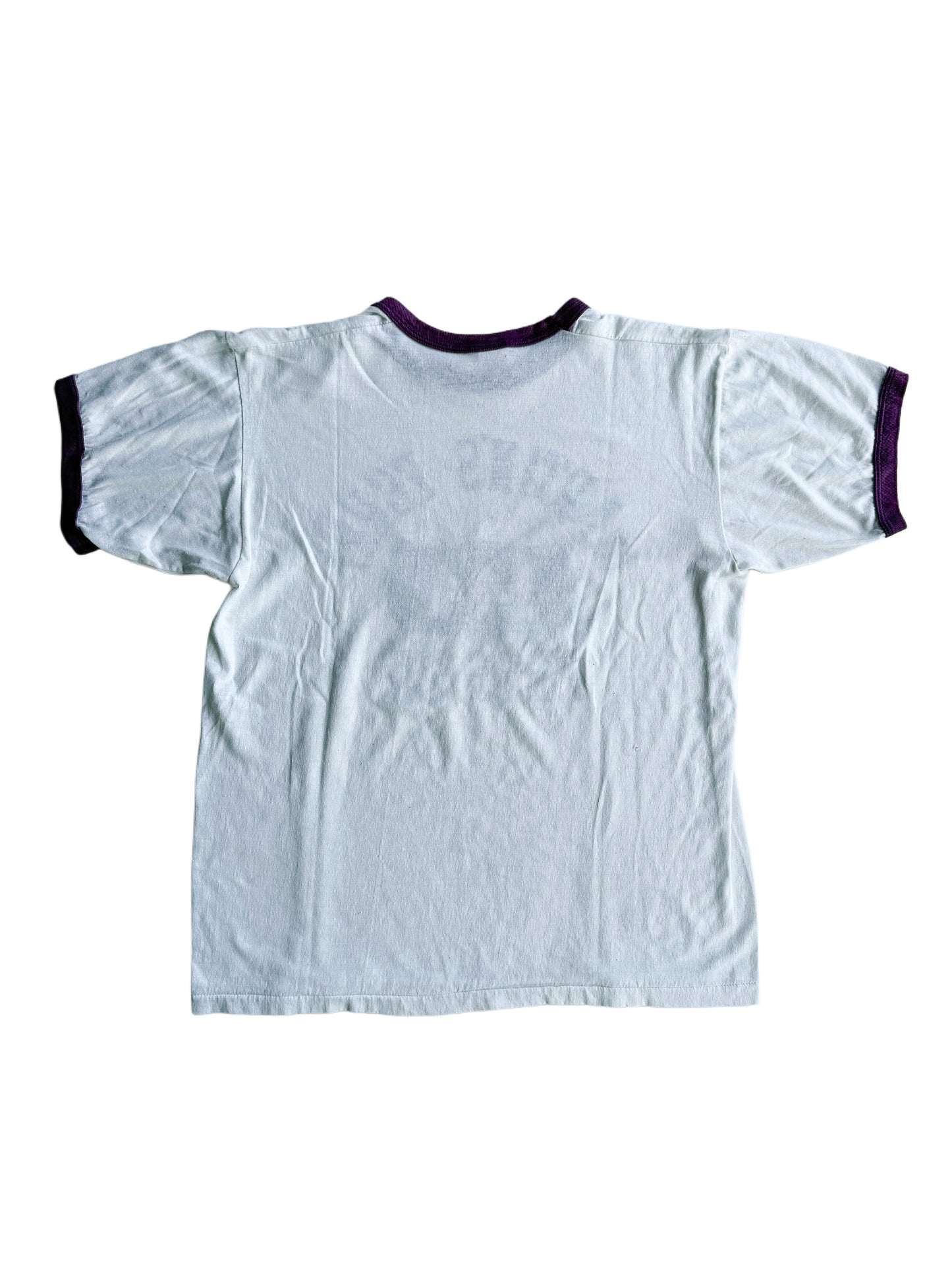 1970s Two Tone Purple ‘Martin’s Ferry’ Phys Ed Tee (M/L)