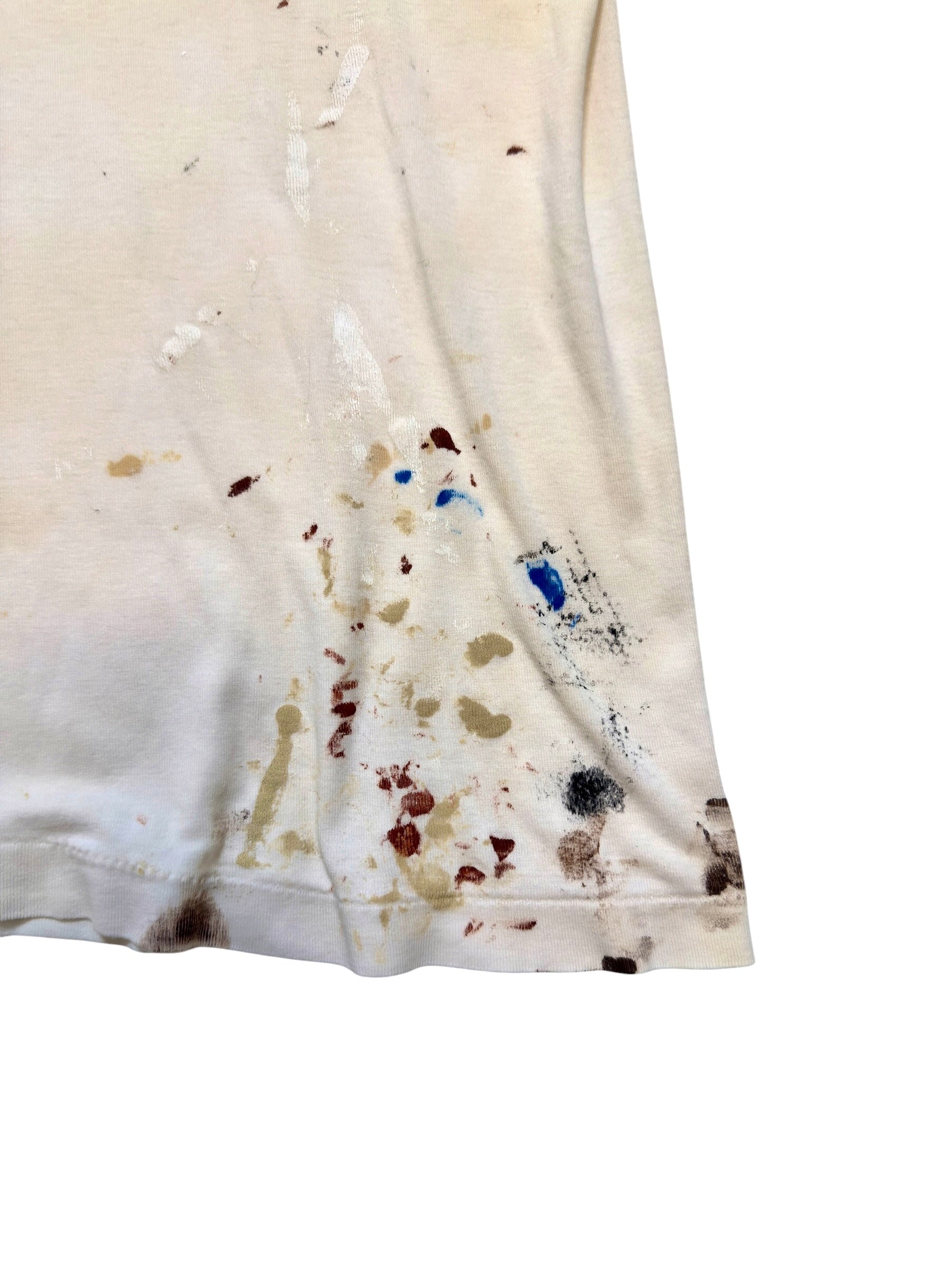 1940s Distressed Paint Splatter Tee (S/M)