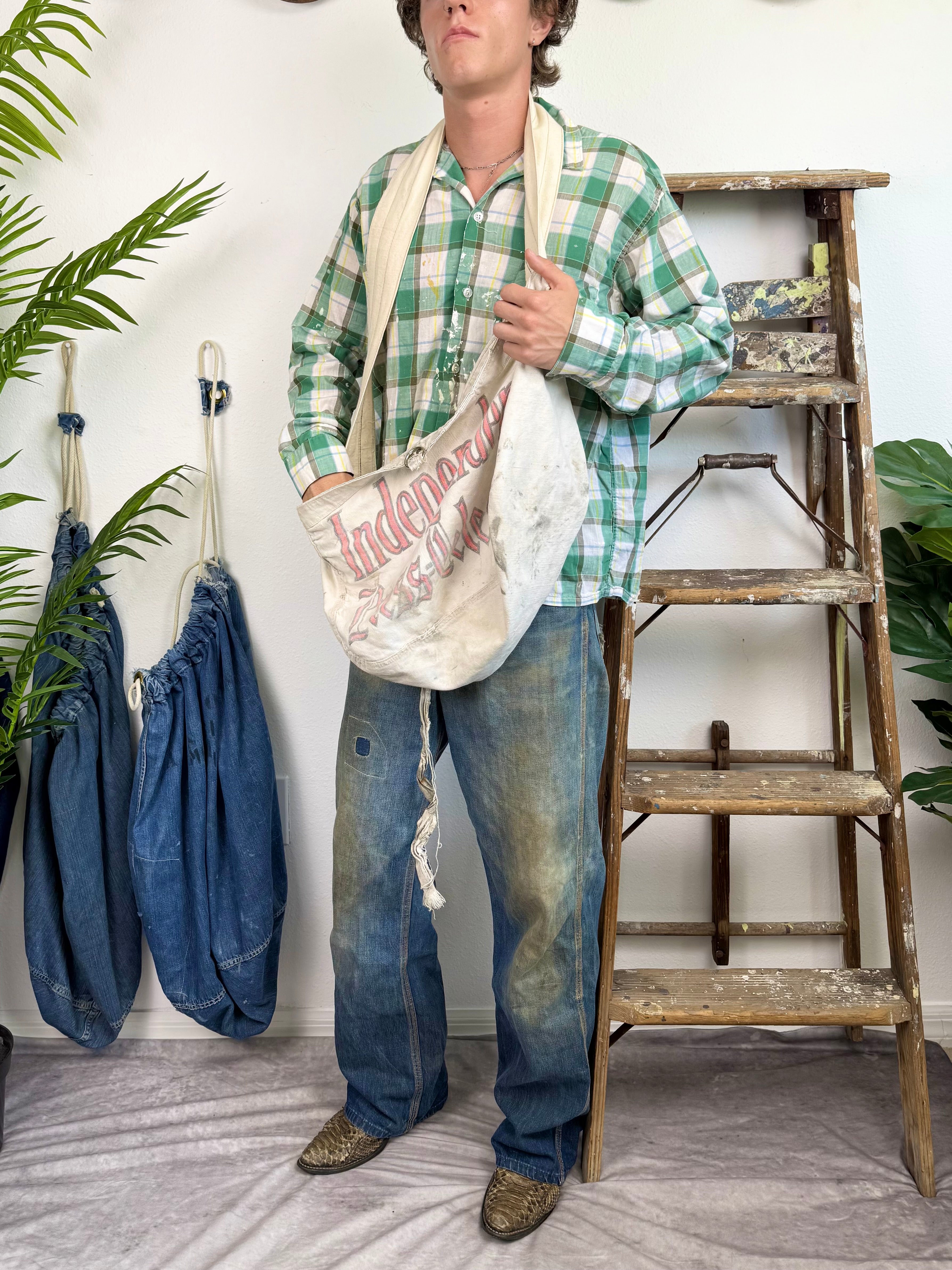 1960s ‘Splatter Paint’ Flannel (M/L)