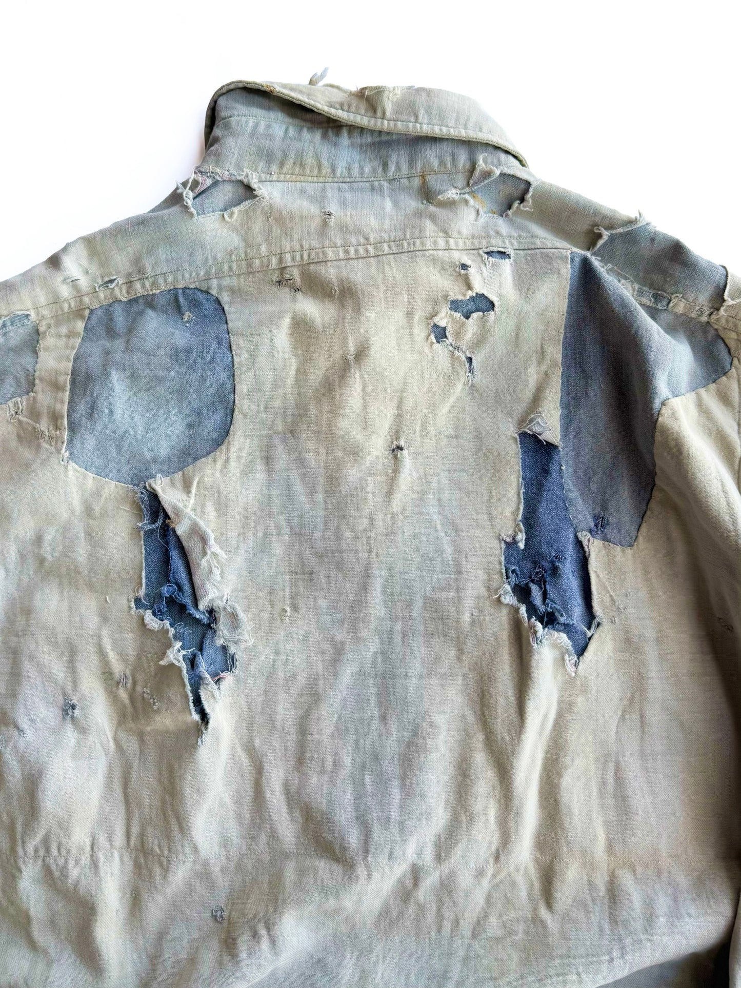 1940s Distressed Work Shirt (L/XL)