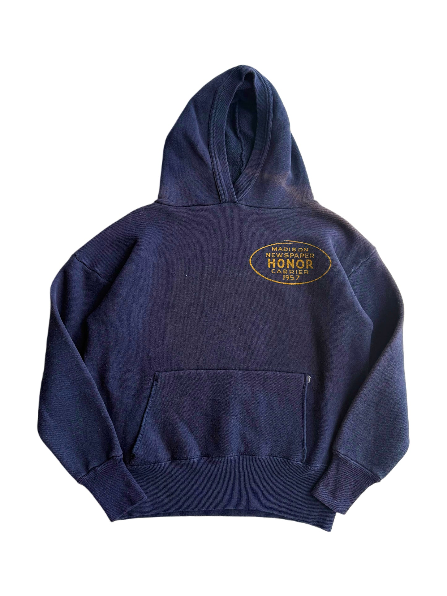 1950s ‘Madison Newspaper Honor Carrier’ Lock Neck Hoodie (S/M)