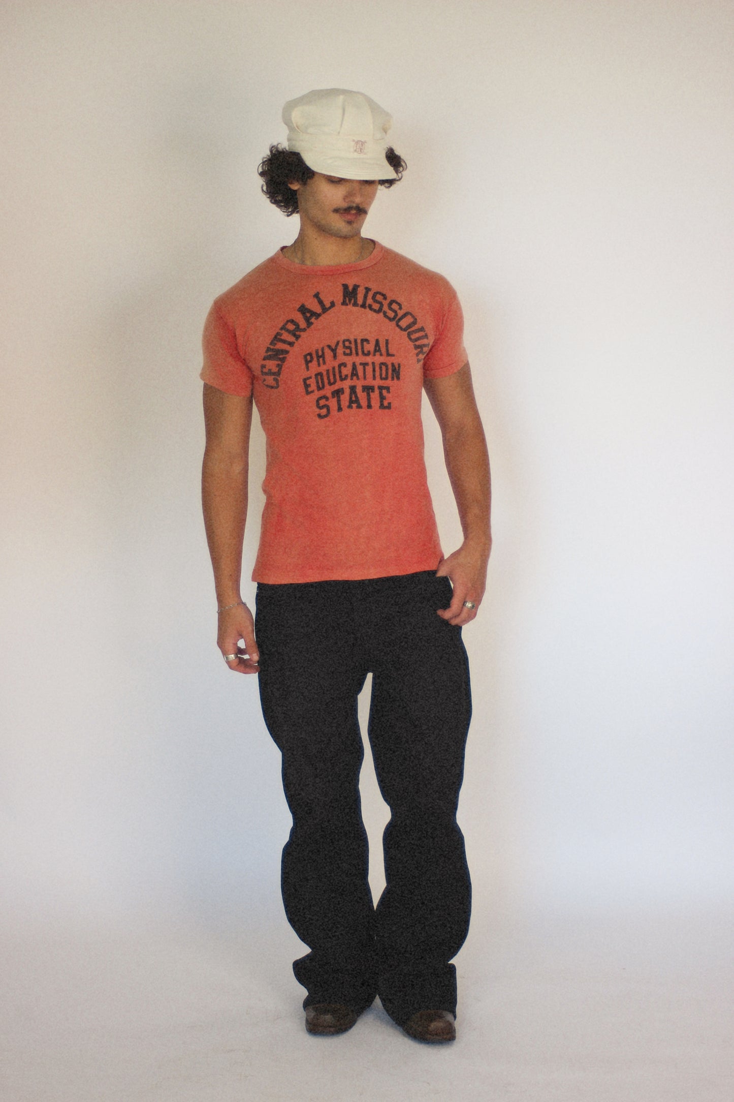 1950s Central Missouri Sun Faded Phys Ed Tee (M/L)