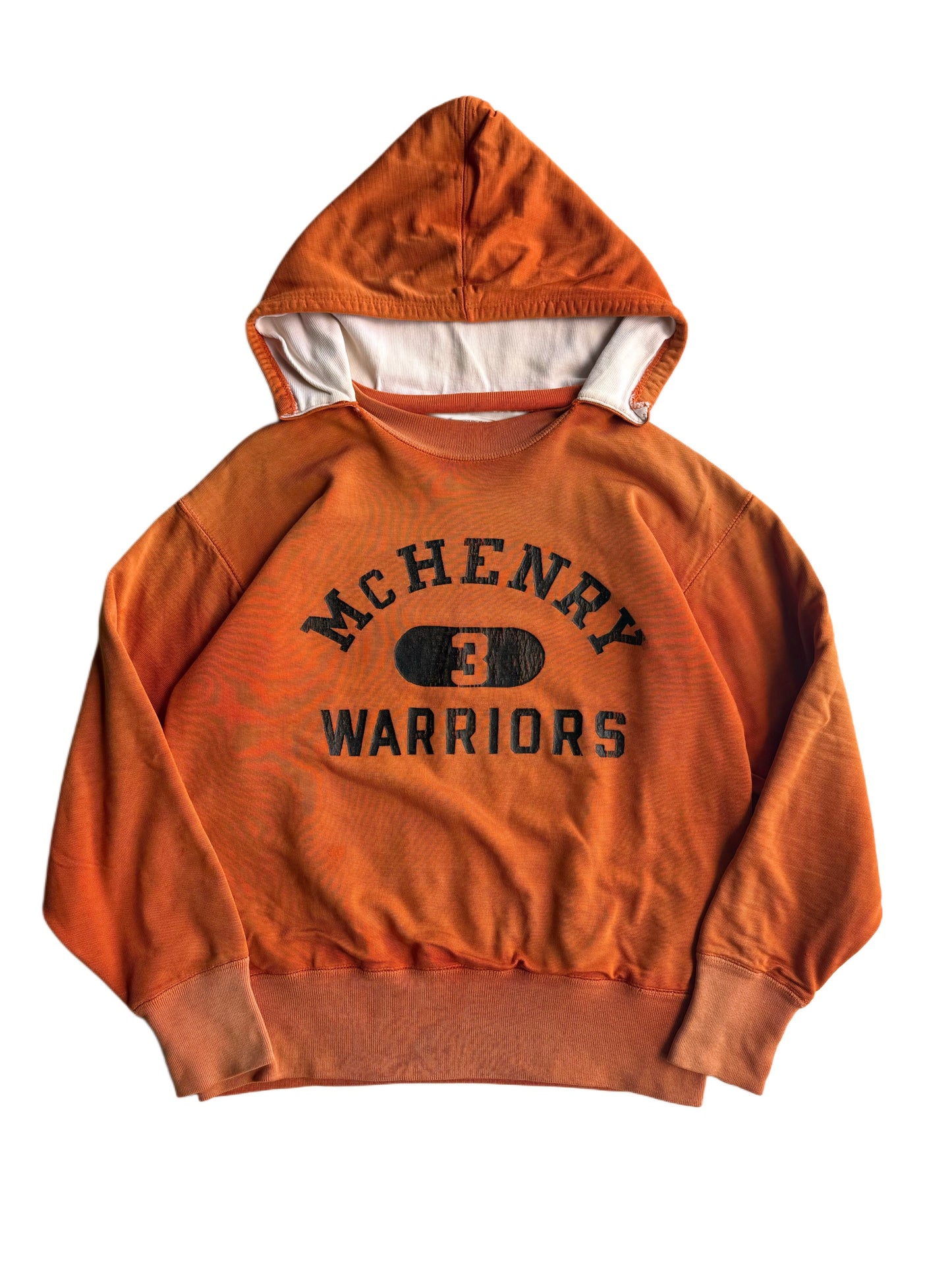 1950s Champion ‘Warriors’ Two Tone Double Face Orange Durene Afterhood (S/M)
