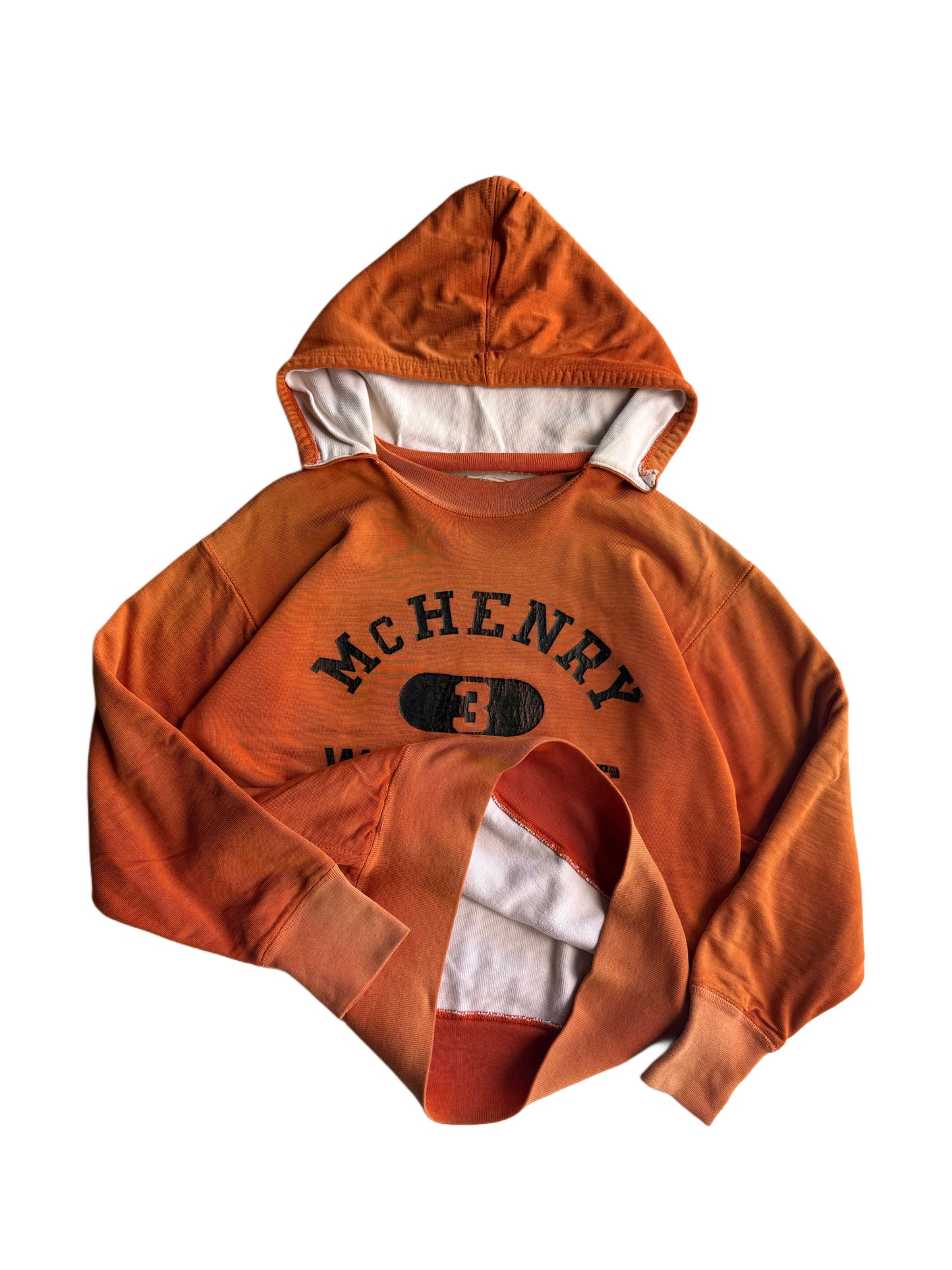 1950s Champion ‘Warriors’ Two Tone Double Face Orange Durene Afterhood (S/M)