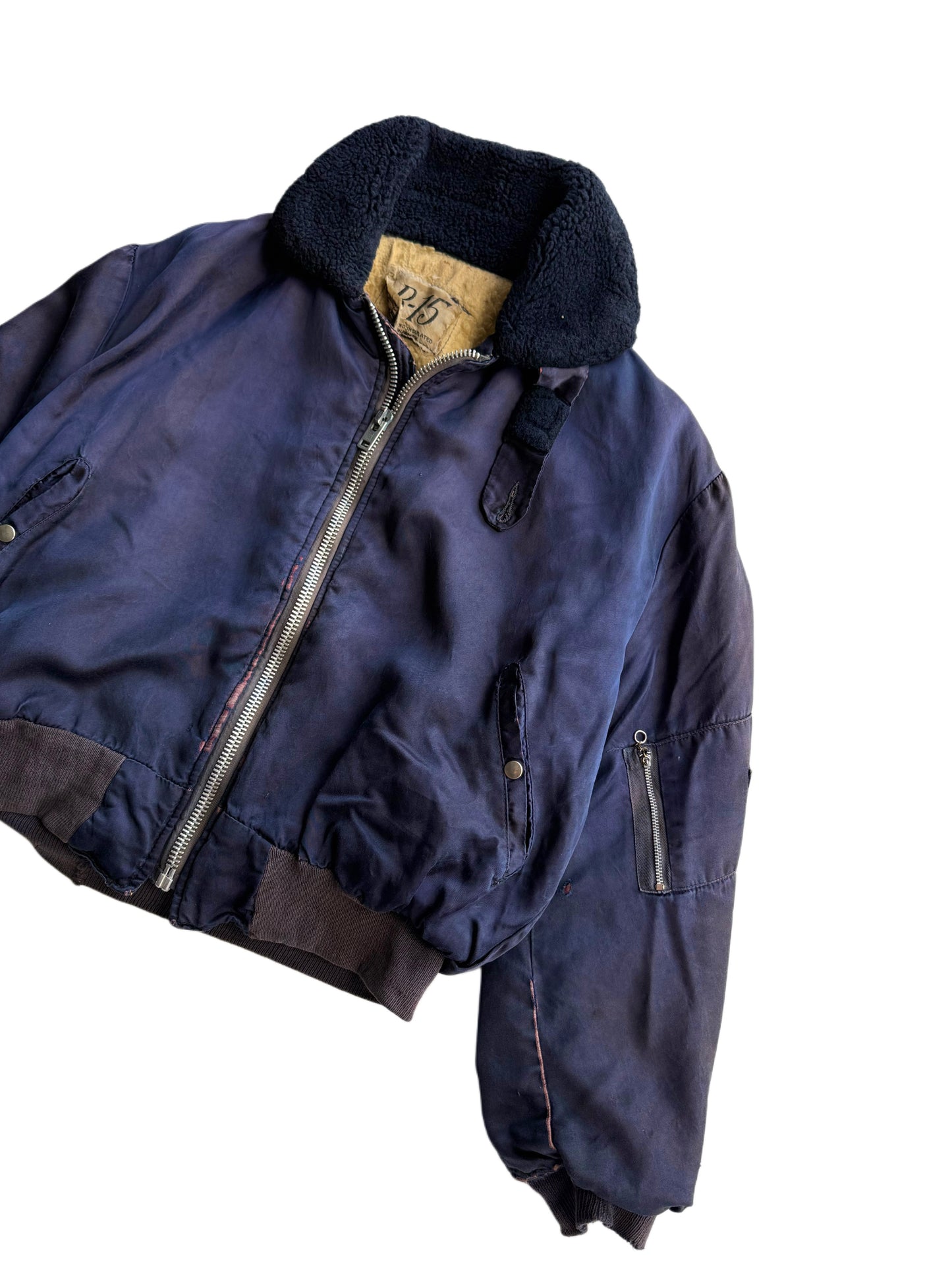 1950s B-15 Flight Bomber Jacket Lined (S/M)