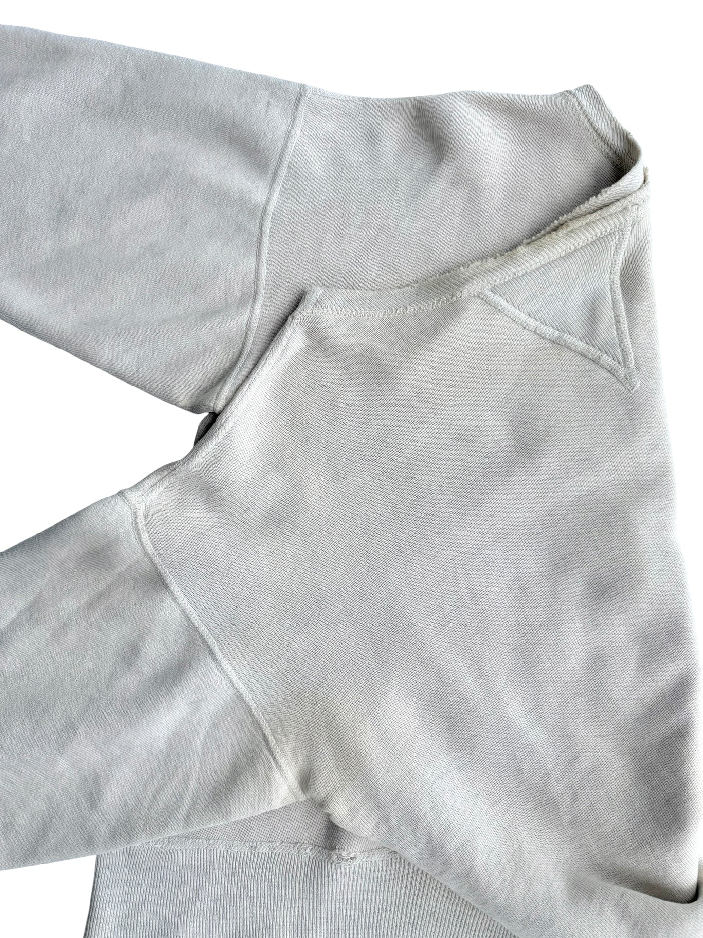 1950s Essential Cream Single V Sweatshirt (S/M)