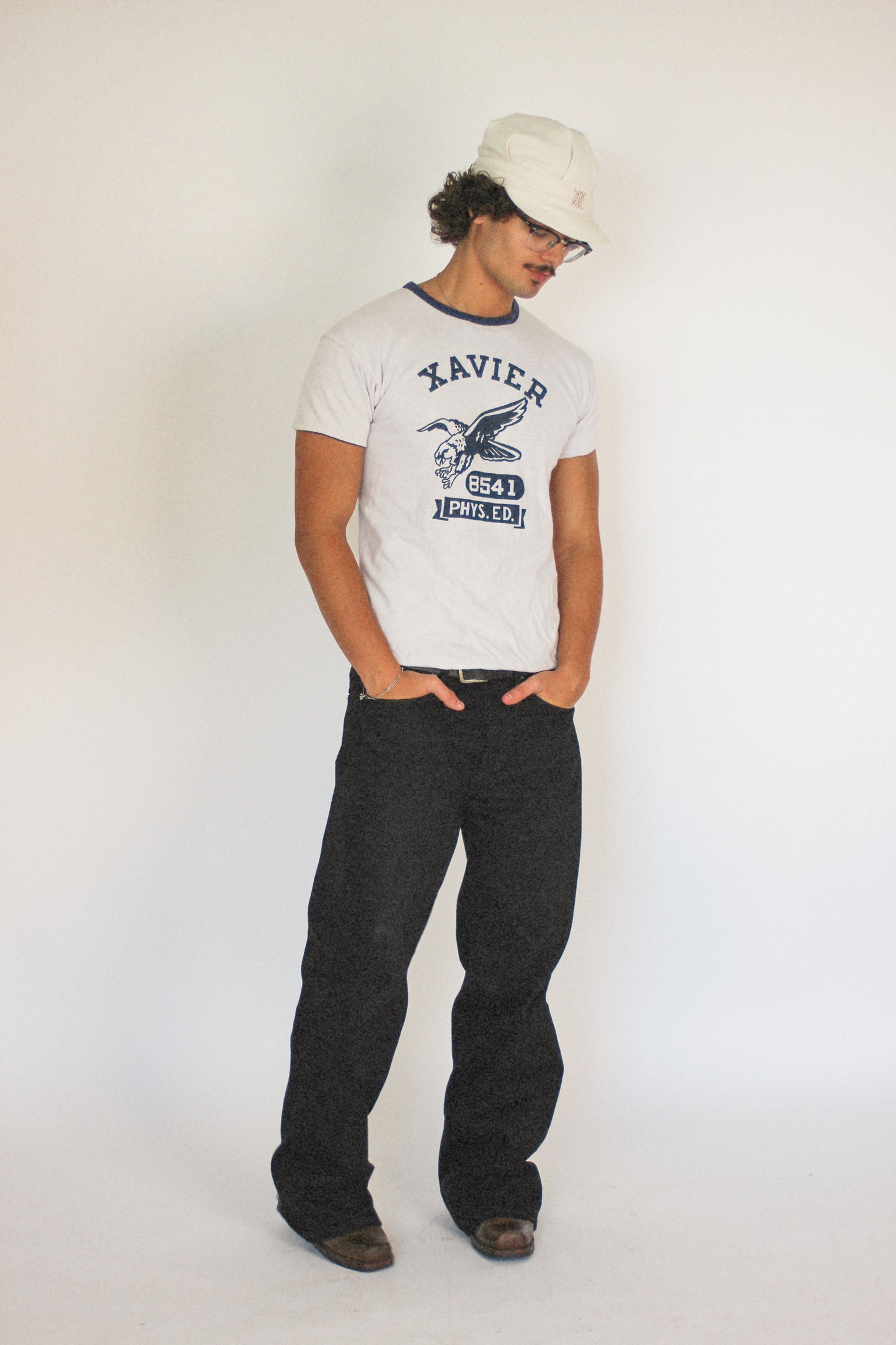 1960s Champion ‘Xavier’ Double Face Phys Ed Tee (S/M)