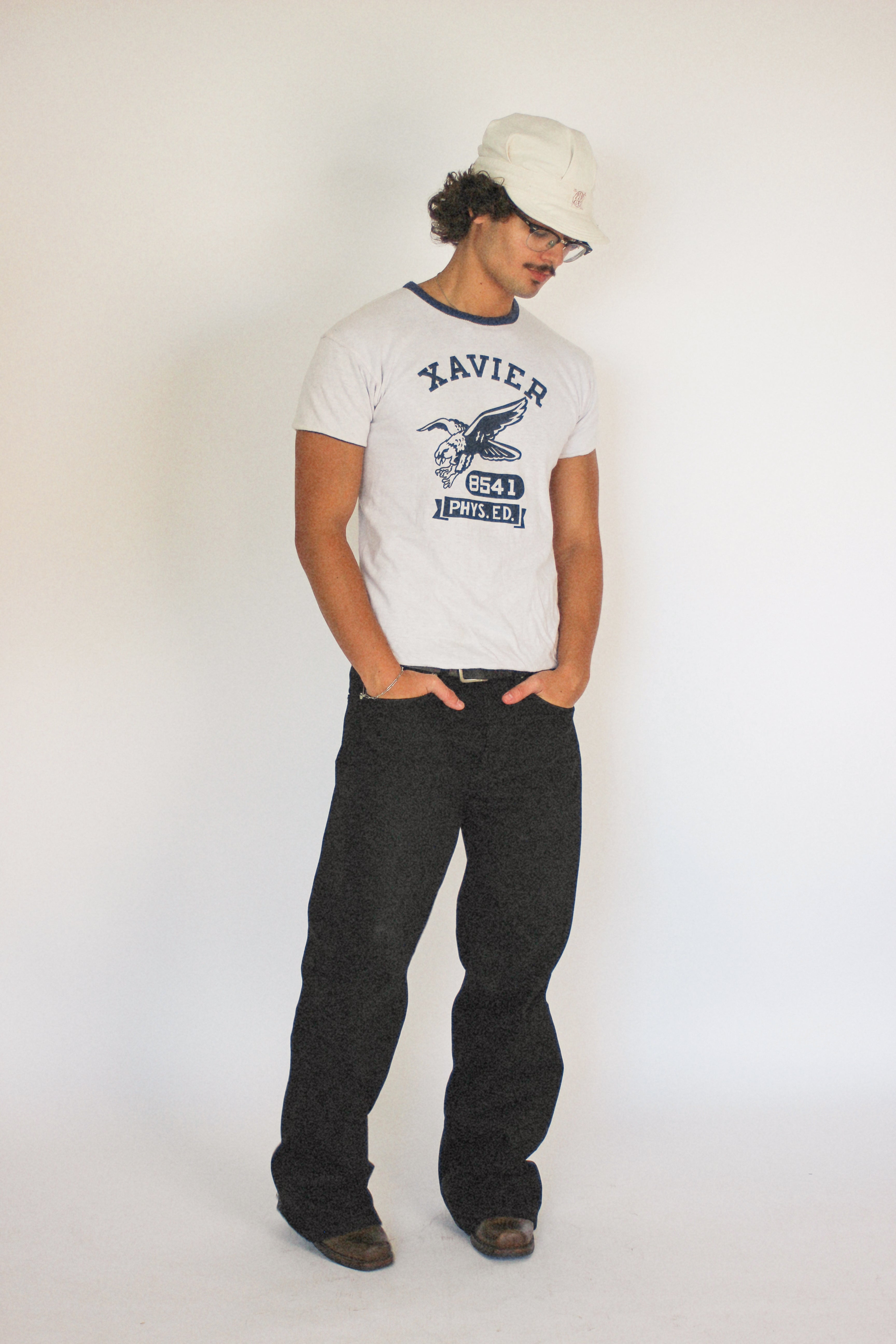 1960s Champion ‘Xavier’ Double Face Phys Ed Tee (S/M)