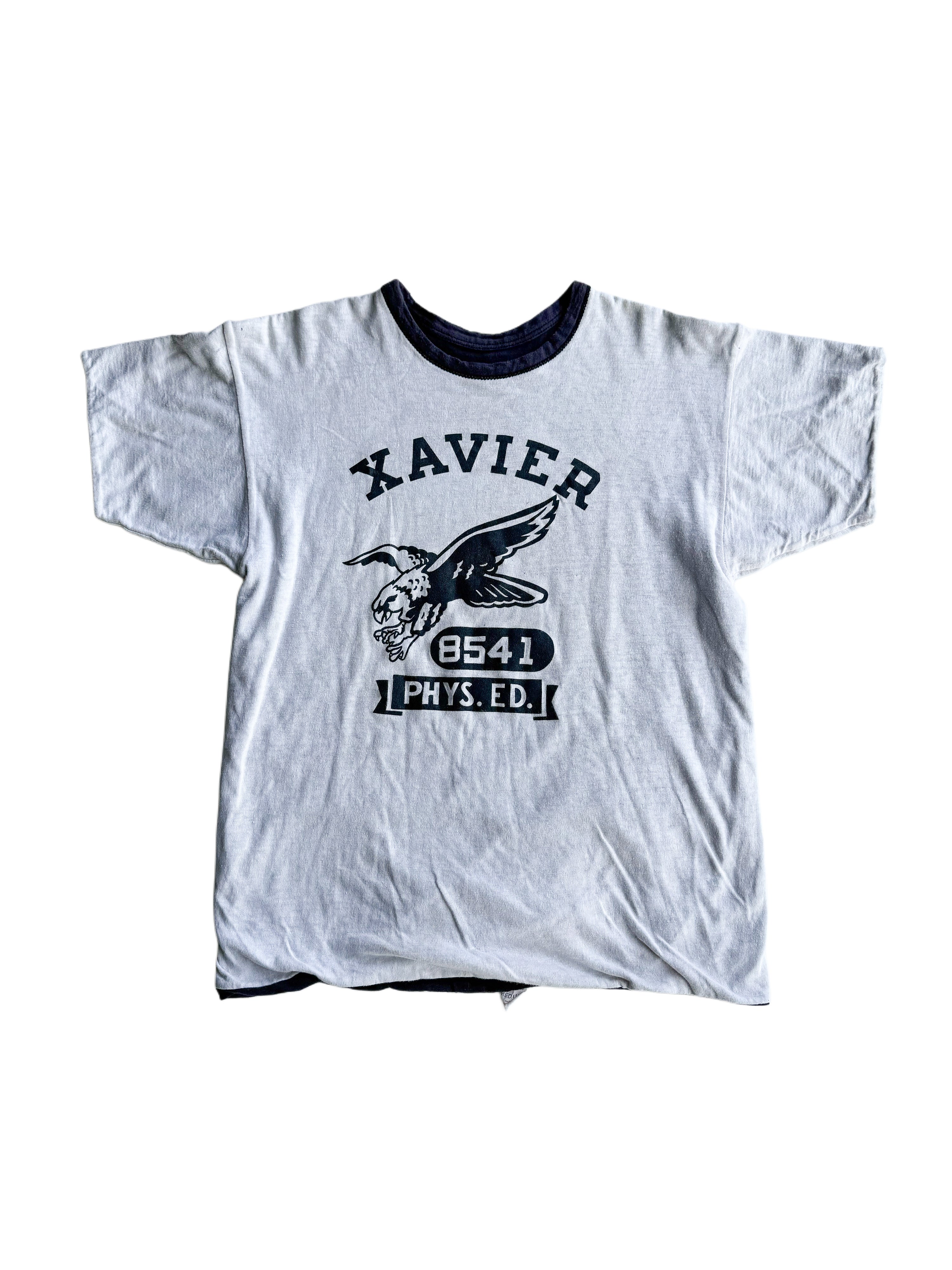 1960s Champion ‘Xavier’ Double Face Phys Ed Tee (S/M)