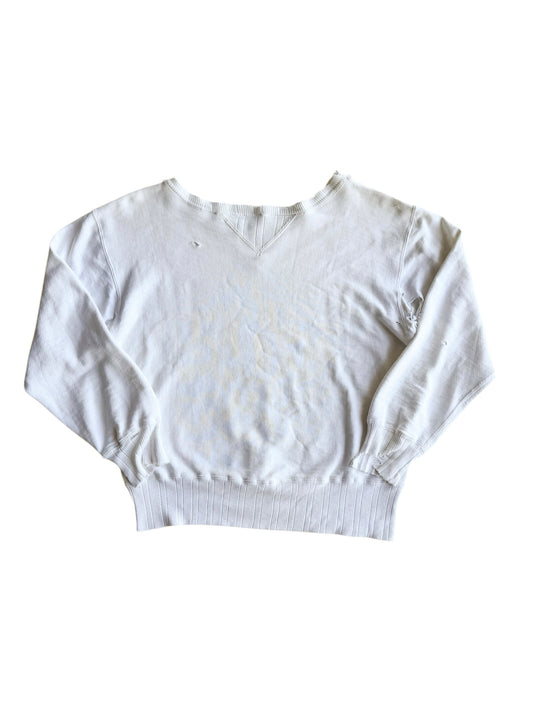 1940s WW2 Era Ribbed Double V Sweatshirt (M/L)