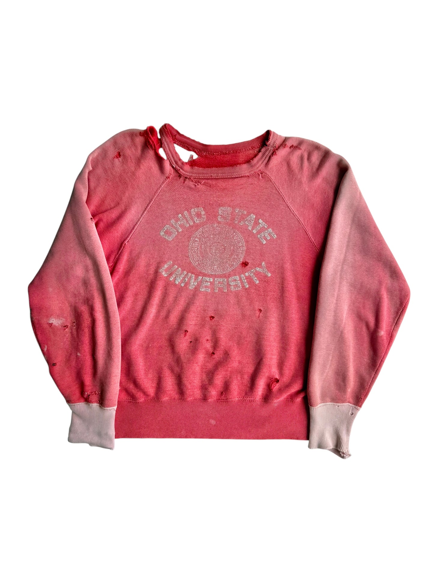 1950s Sun Faded Thrashed ‘Ohio State’ Sweatshirt (M/L)