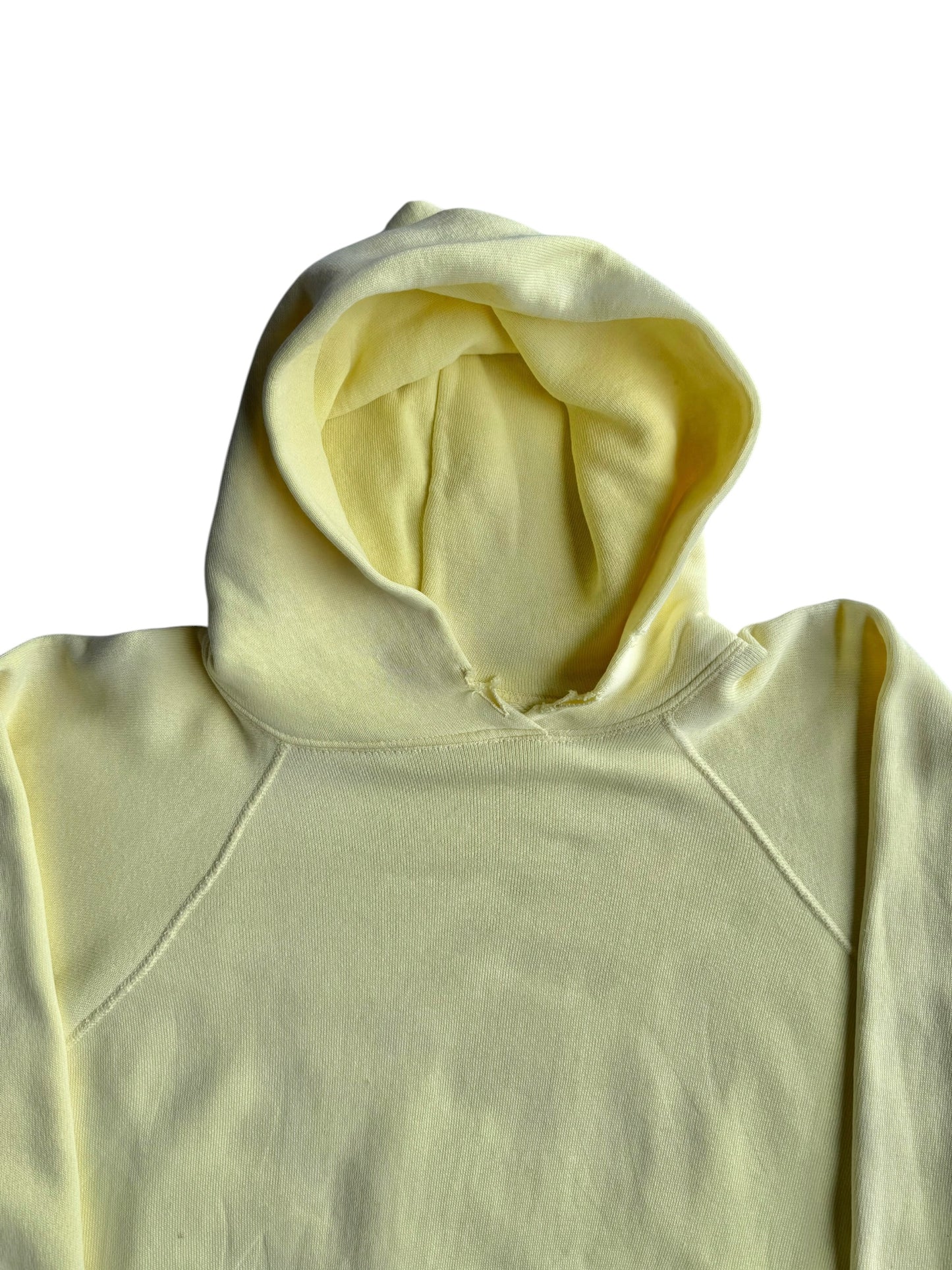 1950s Pastel Yellow Boxy Hoodie (M/L)