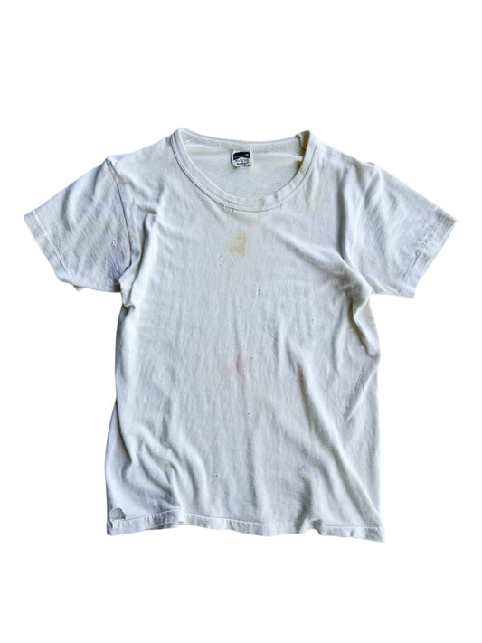 1960s Perfectly Distressed White Tee (S)