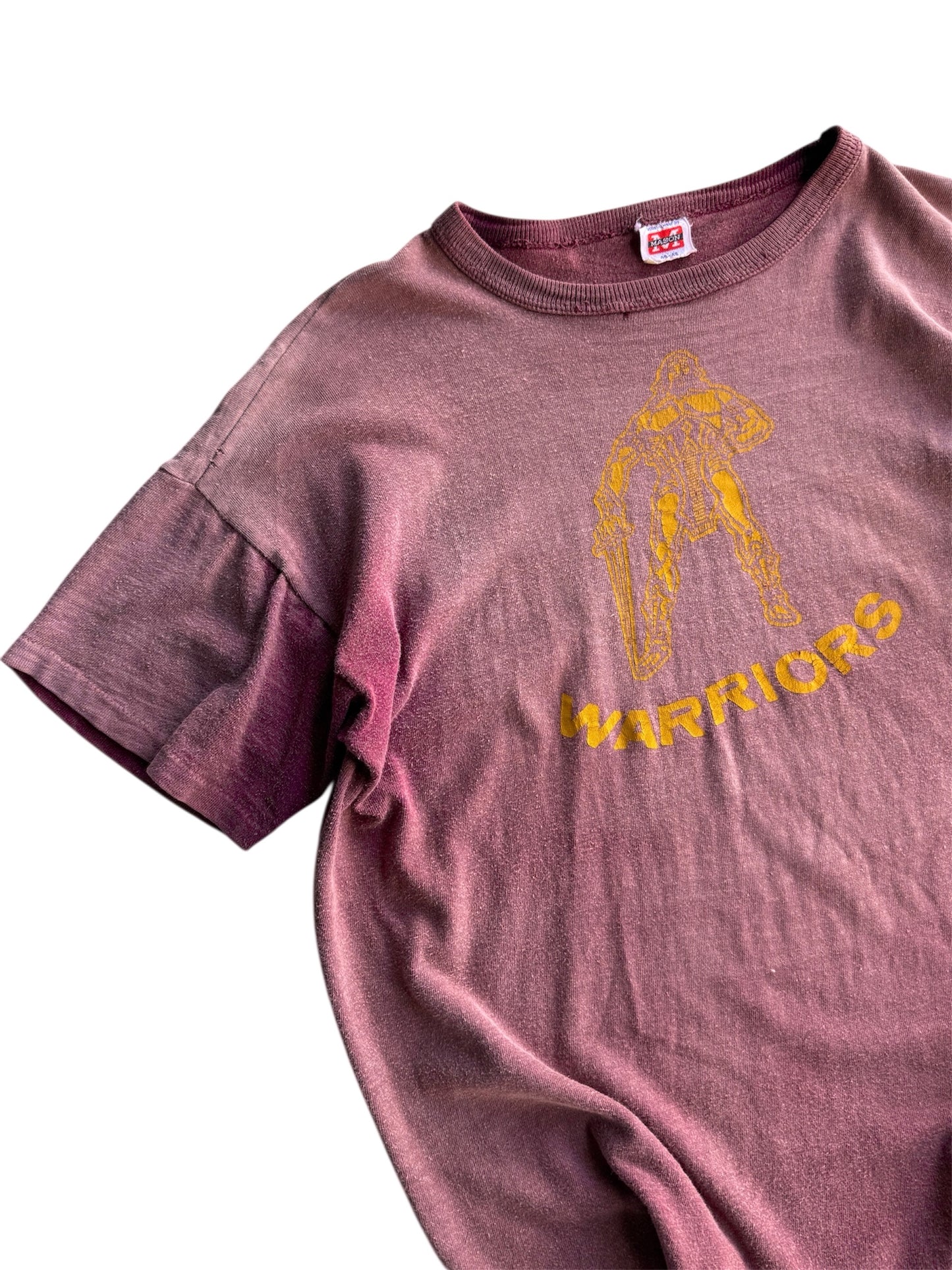 1950s ‘Warriors’ Sun Faded Burgundy Tee (M/L)