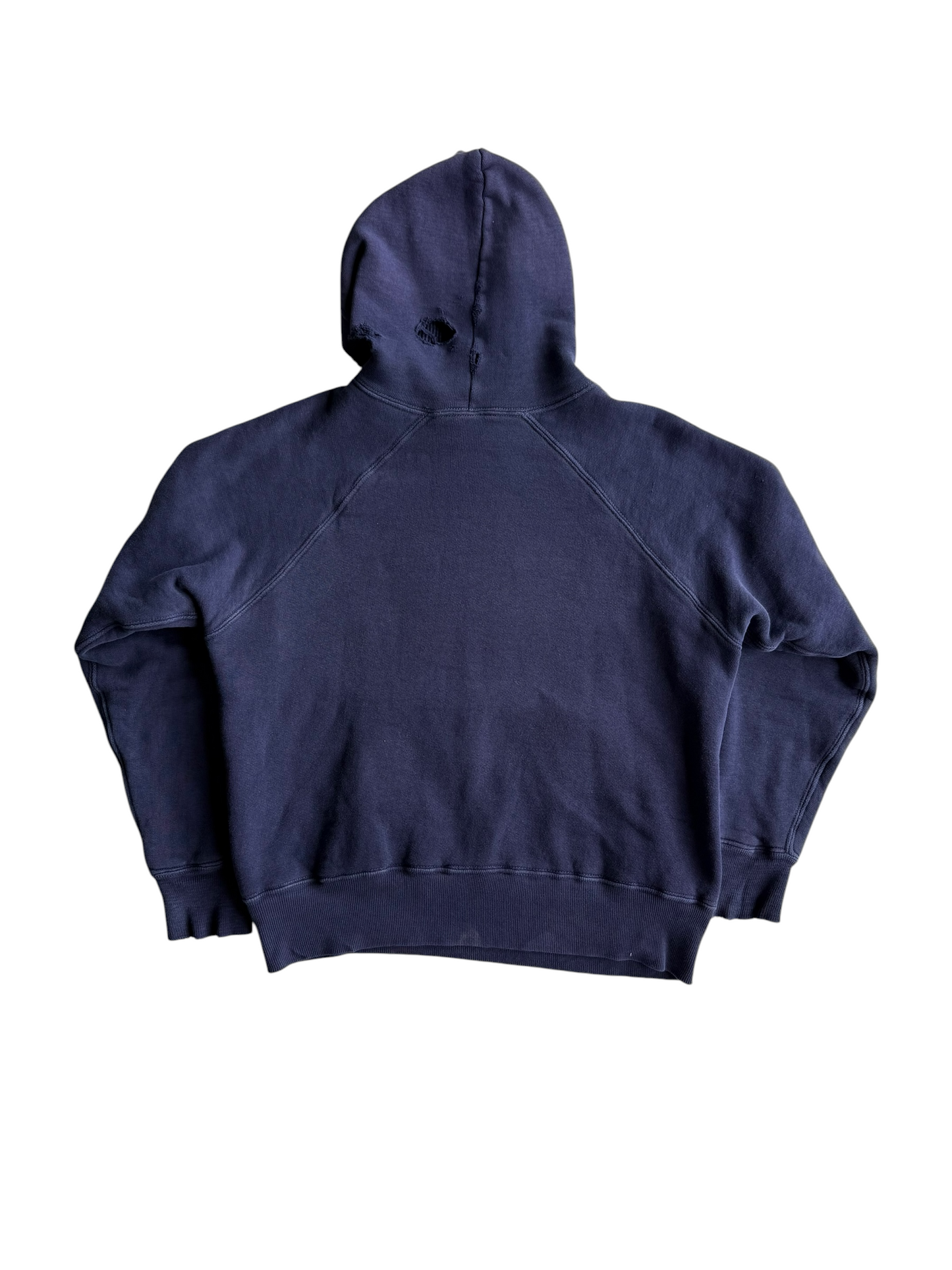 1950s Pilgrim Double Face Thermal Lined Navy Hoodie (S/M)