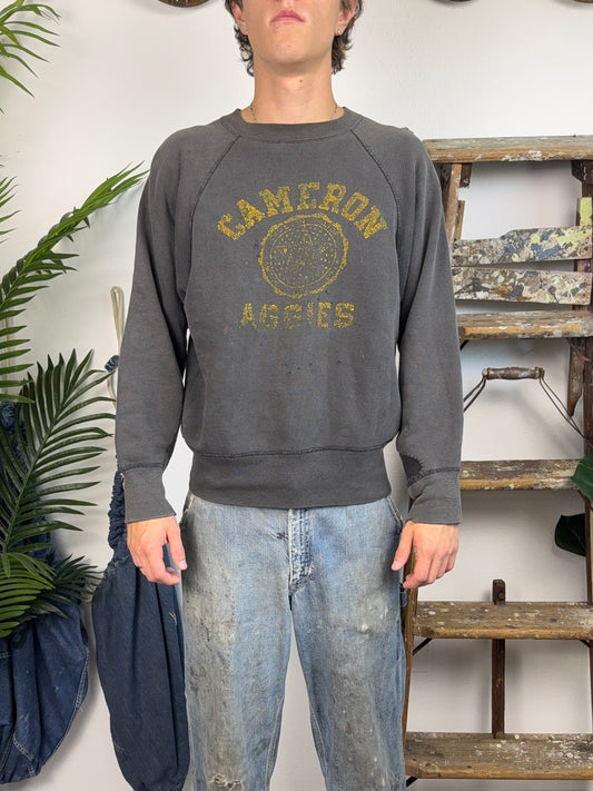 1960’s Black Champion ‘Cameron Aggies’ Sweatshirt (M/L)