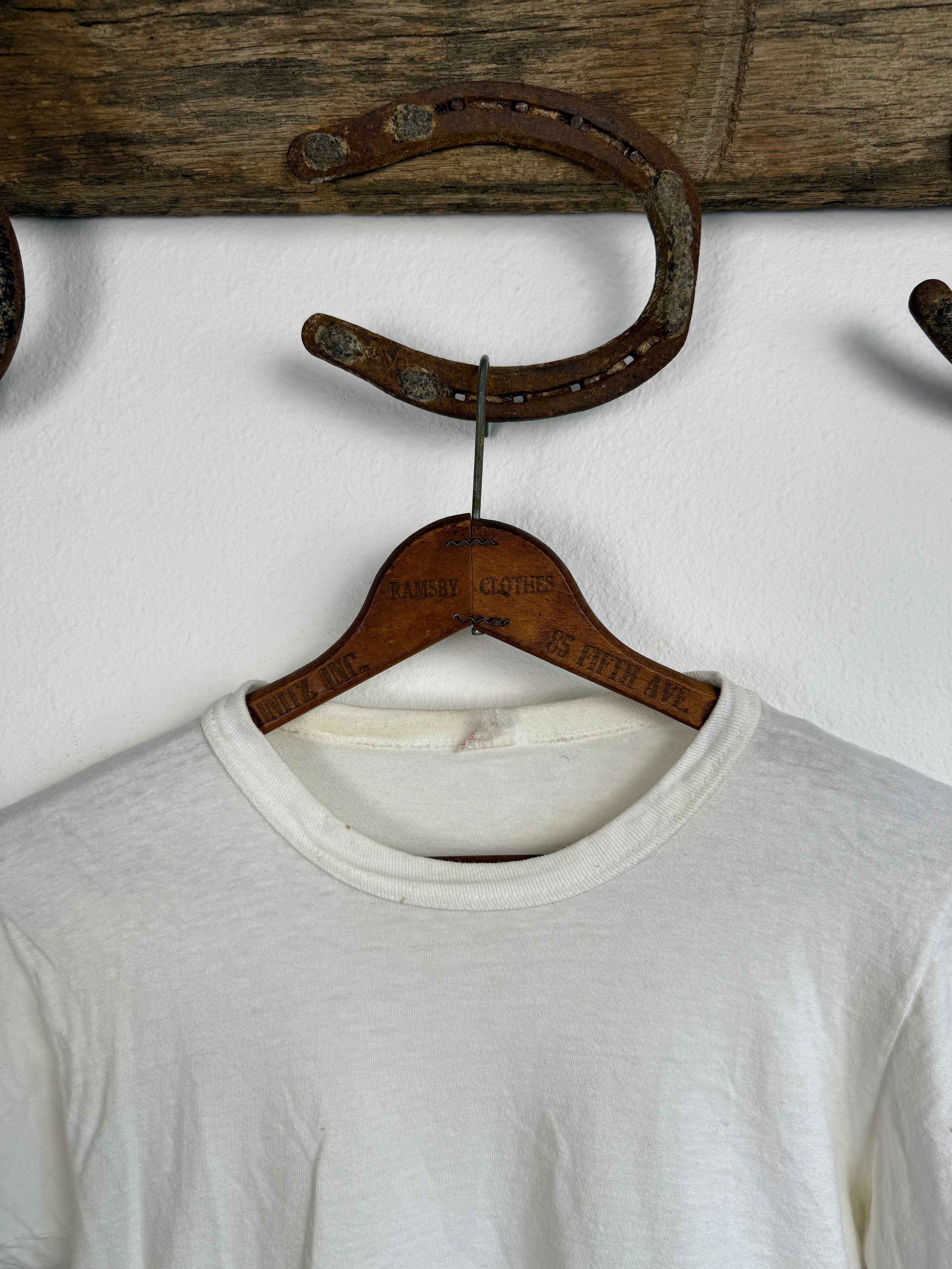 1960s ‘Super Soft’ Pristine ￼Essential White Tee (S/M)