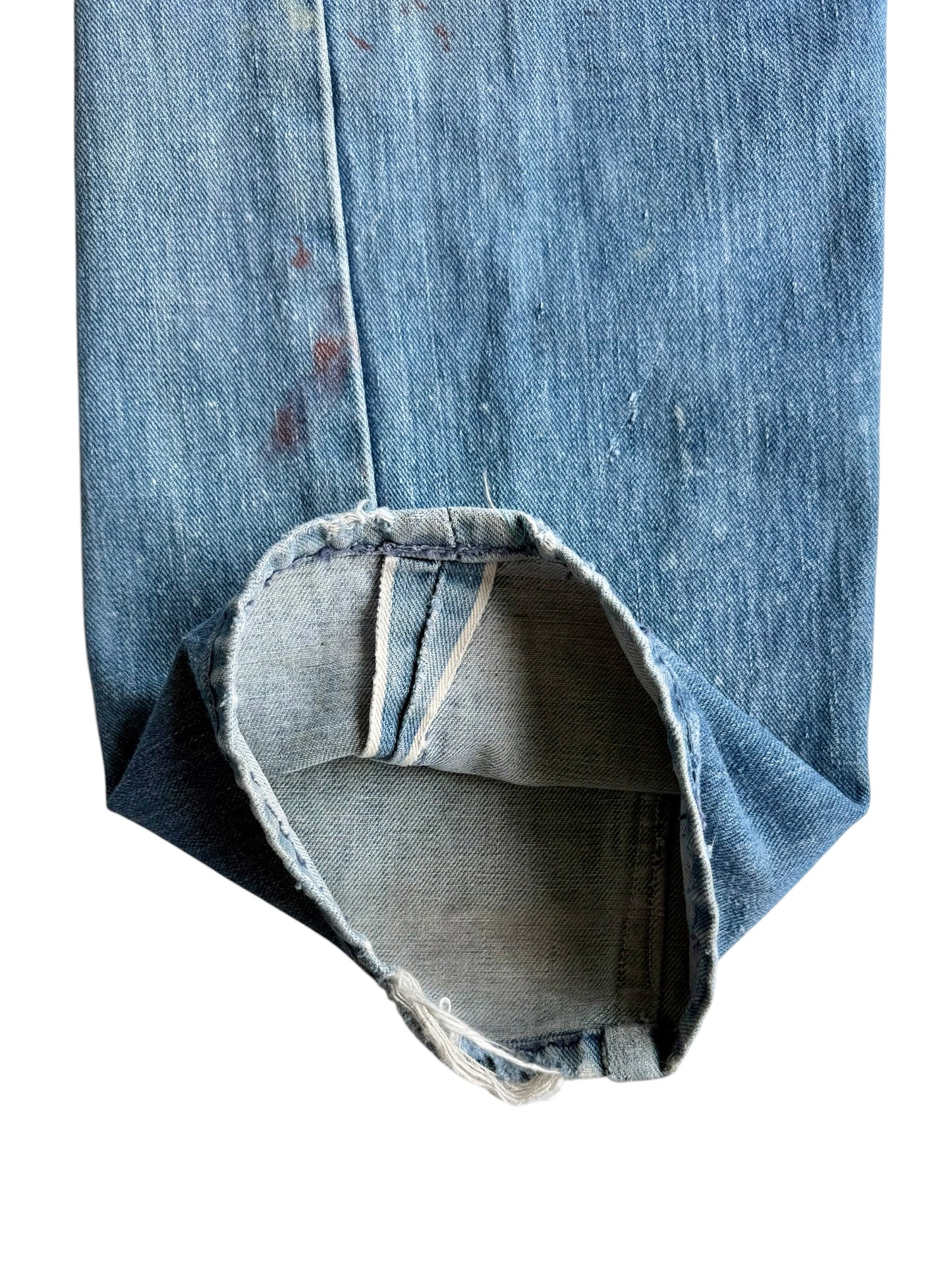 1950s Selvedge Circle Ranch Splatter Paint Jeans (28)
