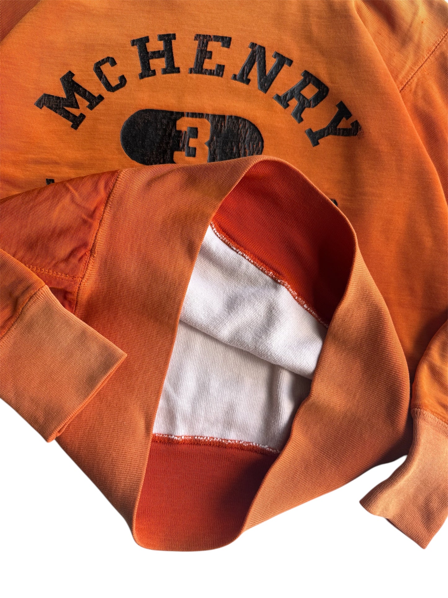 1950s Champion ‘Warriors’ Two Tone Double Face Orange Durene Afterhood (S/M)