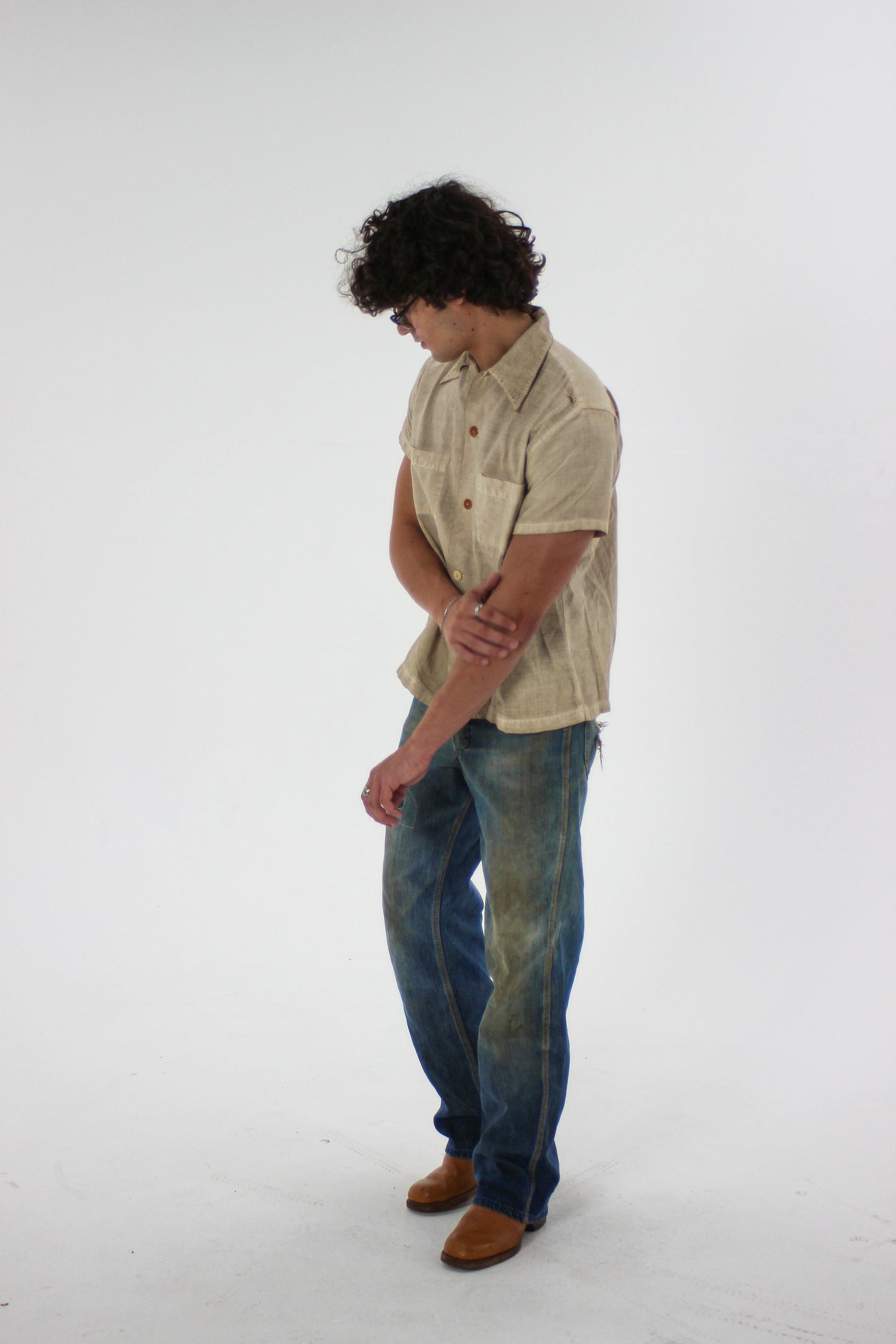 1940s Button Dress Shirt (M/L)