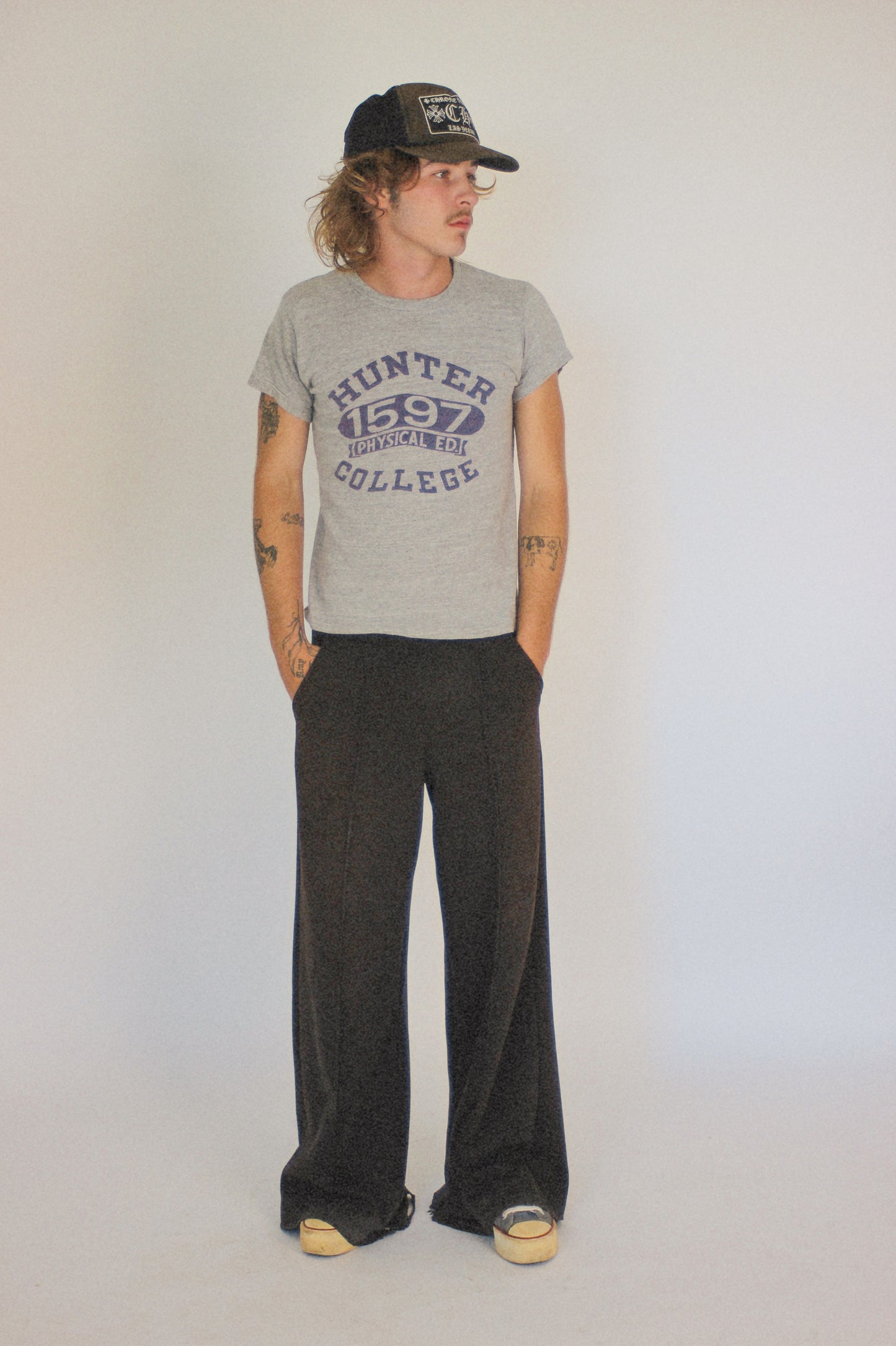 1950s ‘Hunter College’ Phys Ed Tee (S/M)
