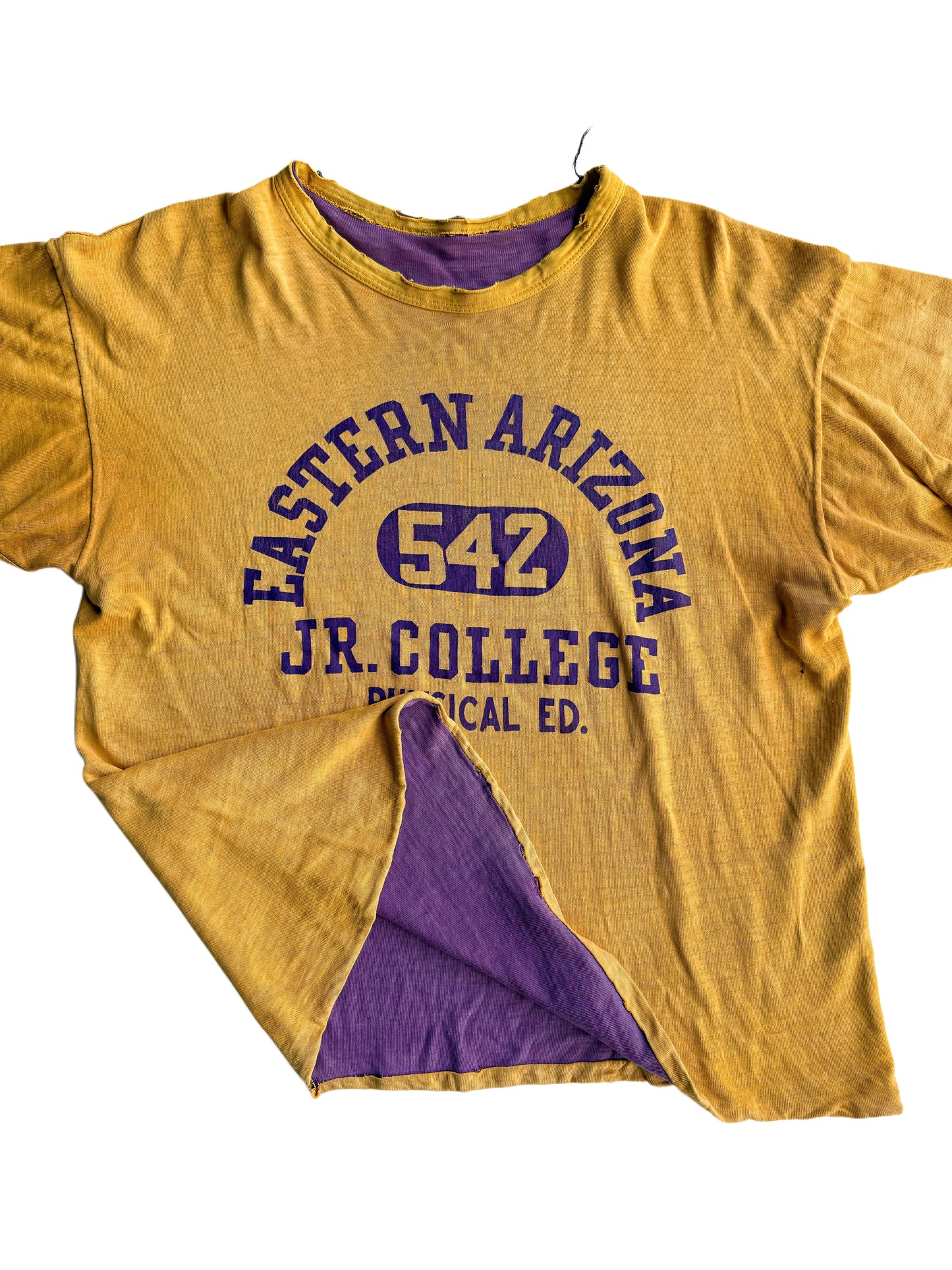 1950s ‘Eastern Arizona’ Double Face Phys Ed Tee (M/L)
