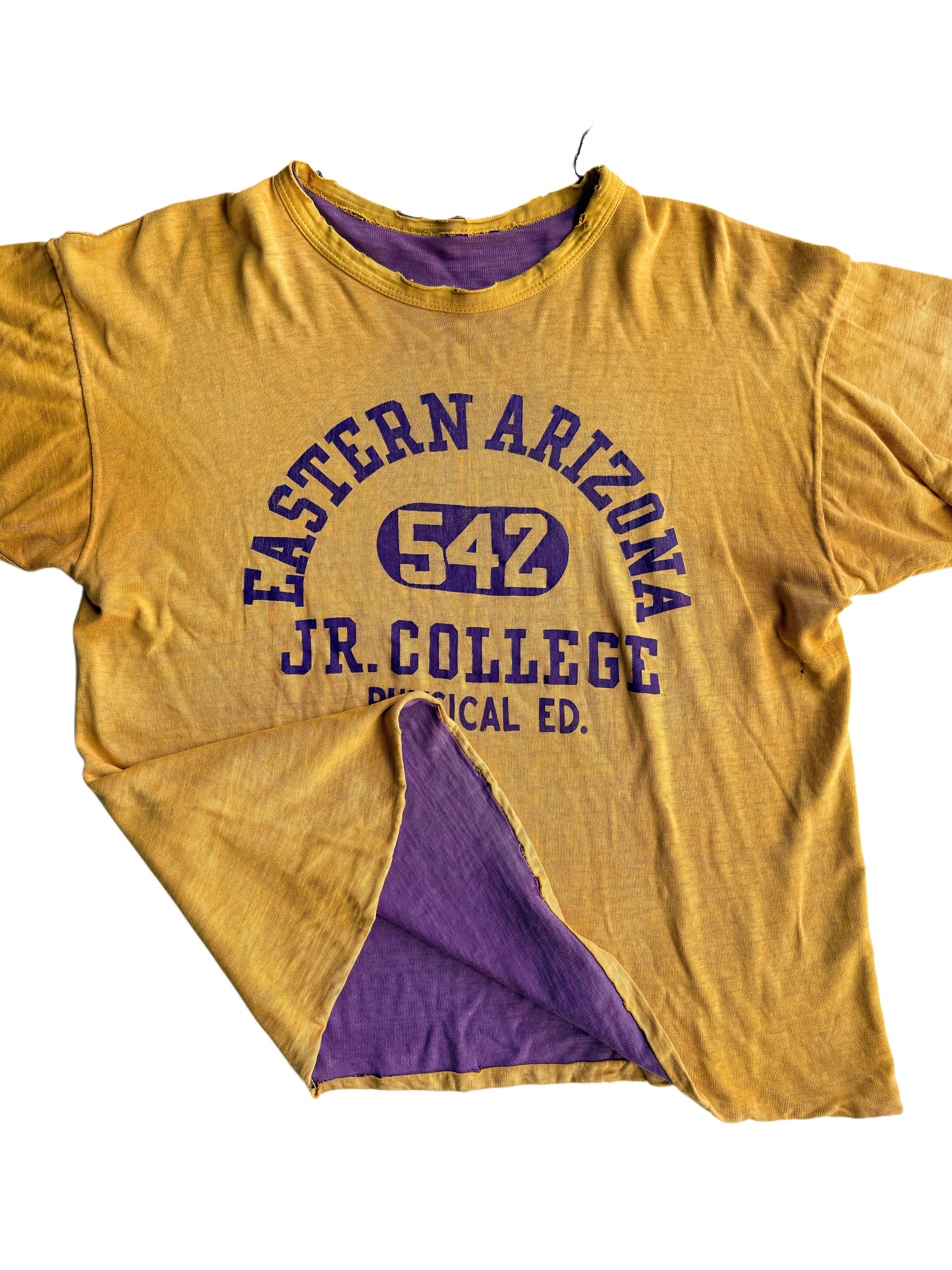 1950s ‘Eastern Arizona’ Double Face Phys Ed Tee (M/L)