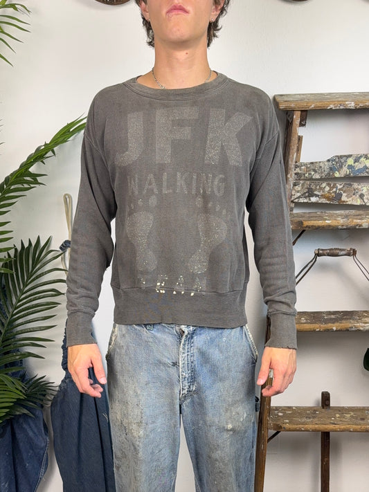 1960’s Black JFK Walking Team Sweatshirt (S/M)