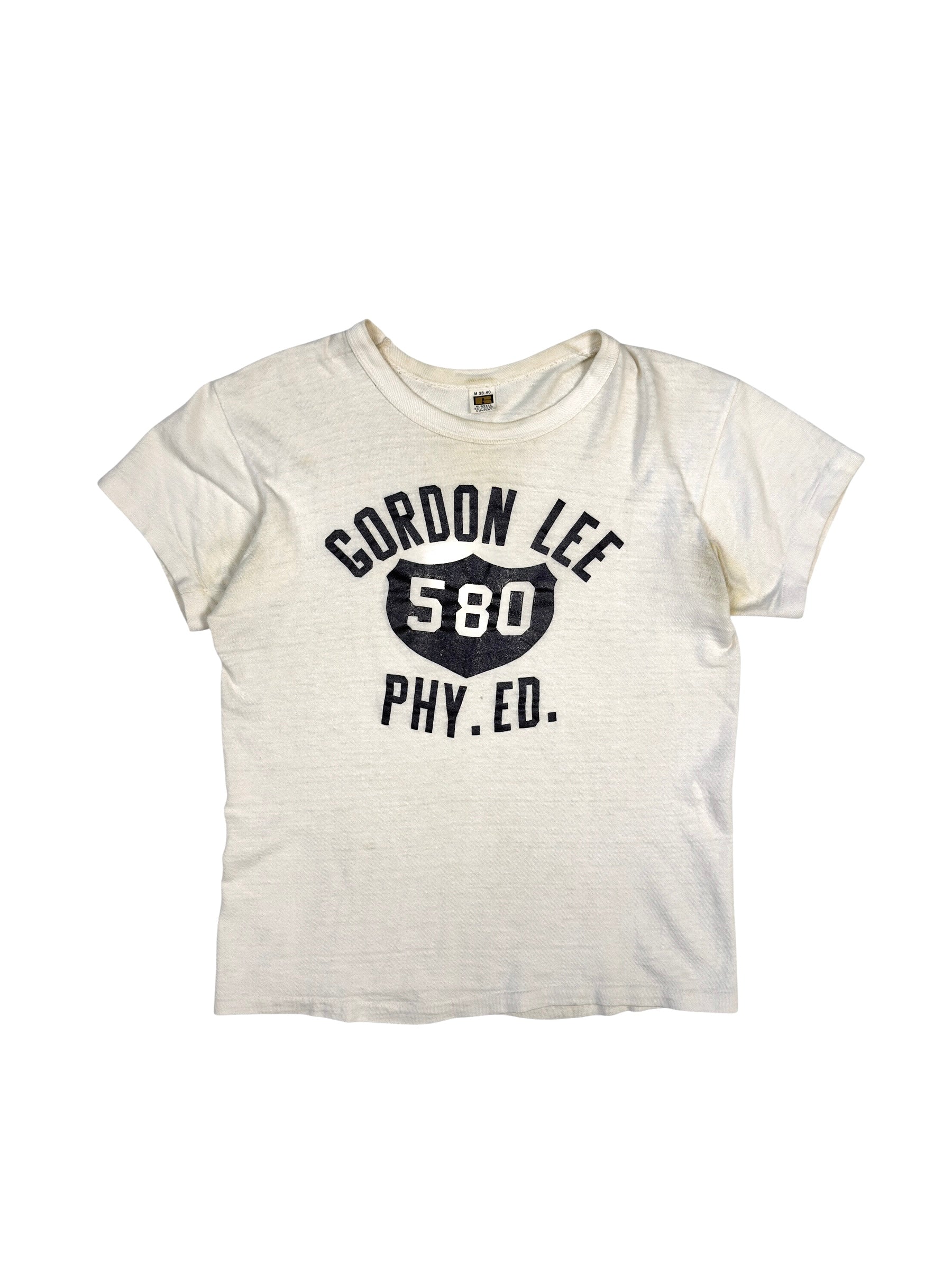 1950s ‘Gordon Lee’ Phys Ed Tee (S/M)