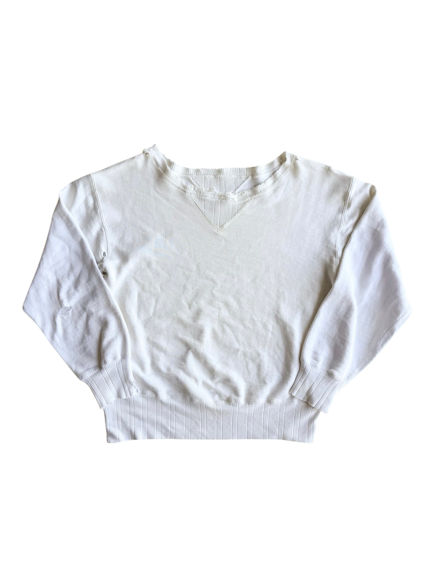 1940s WW2 Era Ribbed Double V Sweatshirt (M/L)