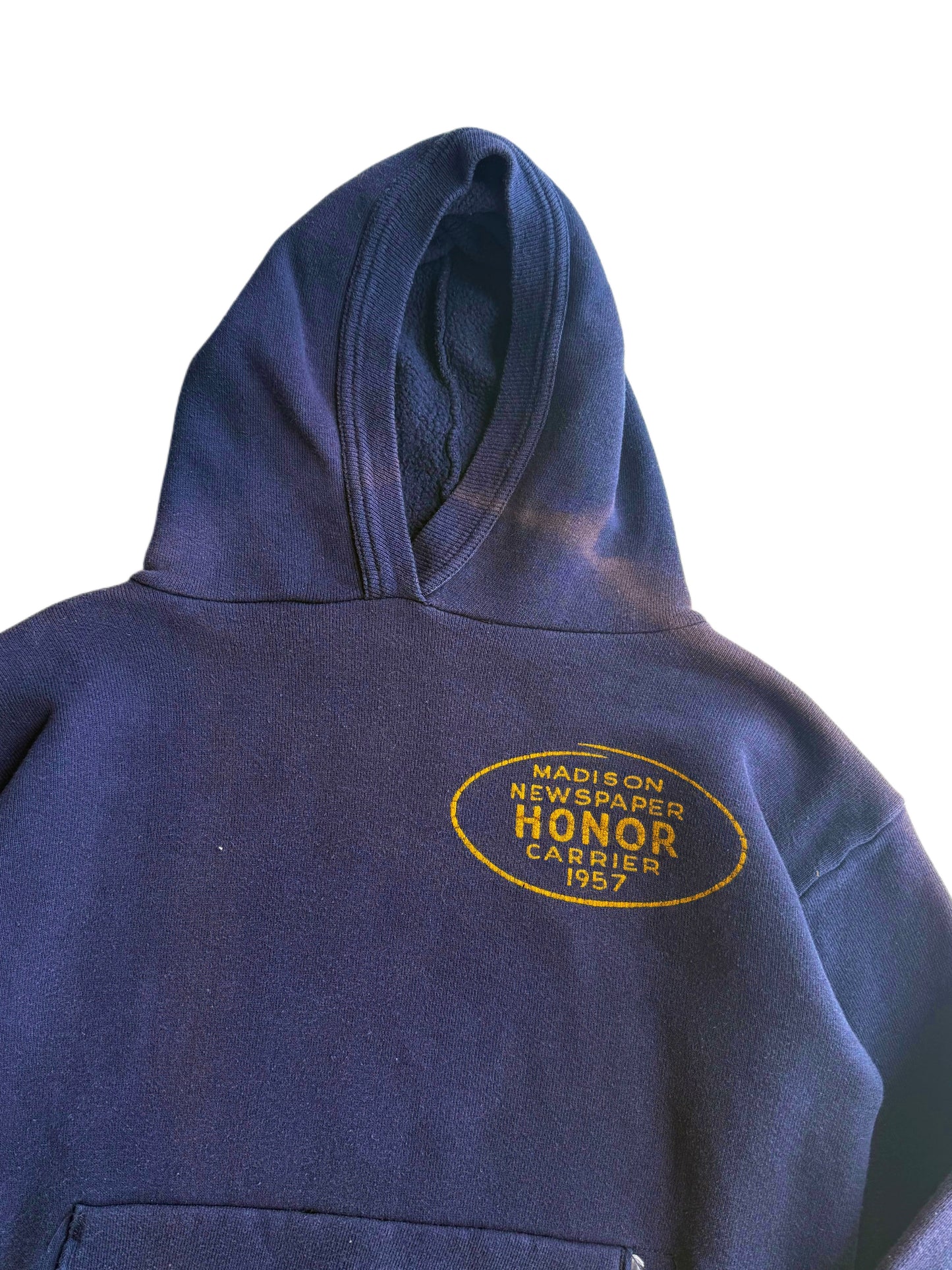 1950s ‘Madison Newspaper Honor Carrier’ Lock Neck Hoodie (S/M)