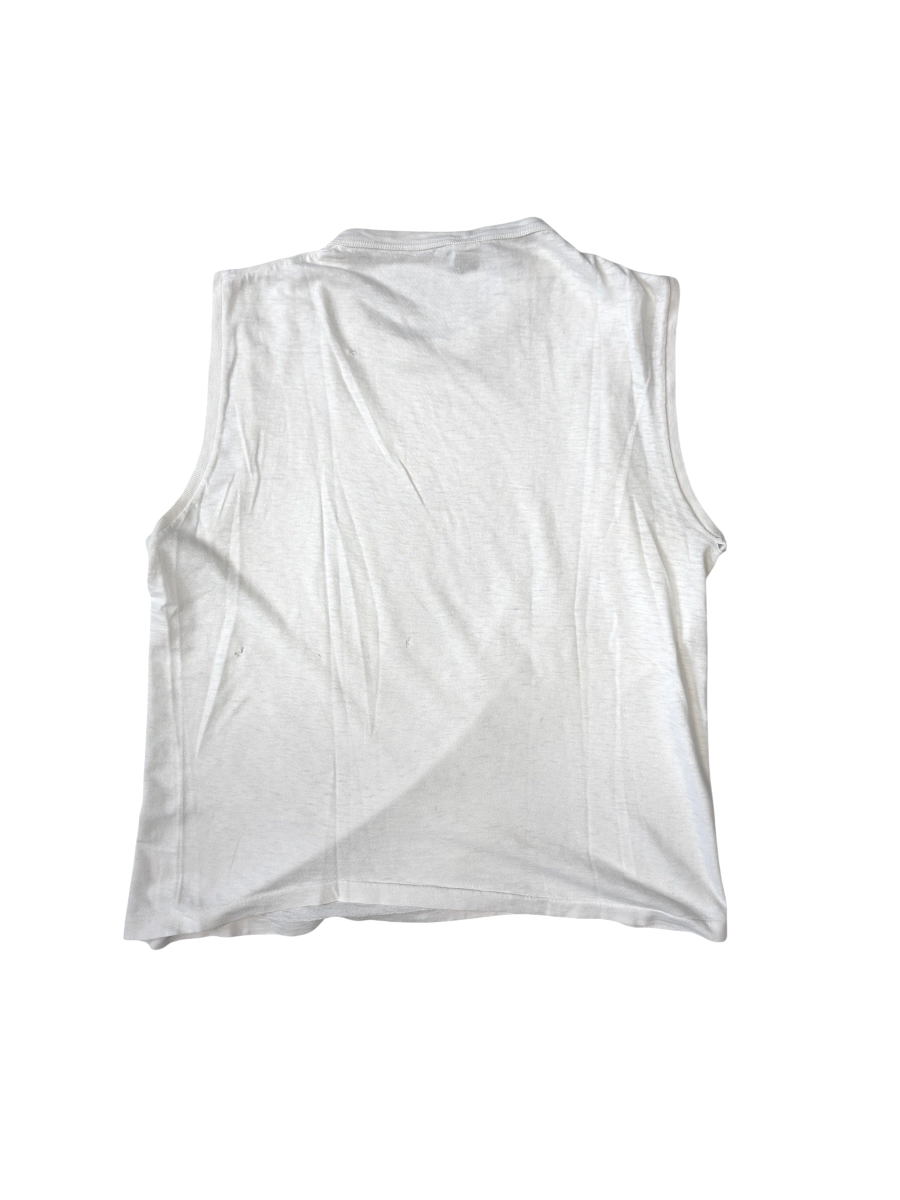 1940s Champknit White Essential Tank Top (S)