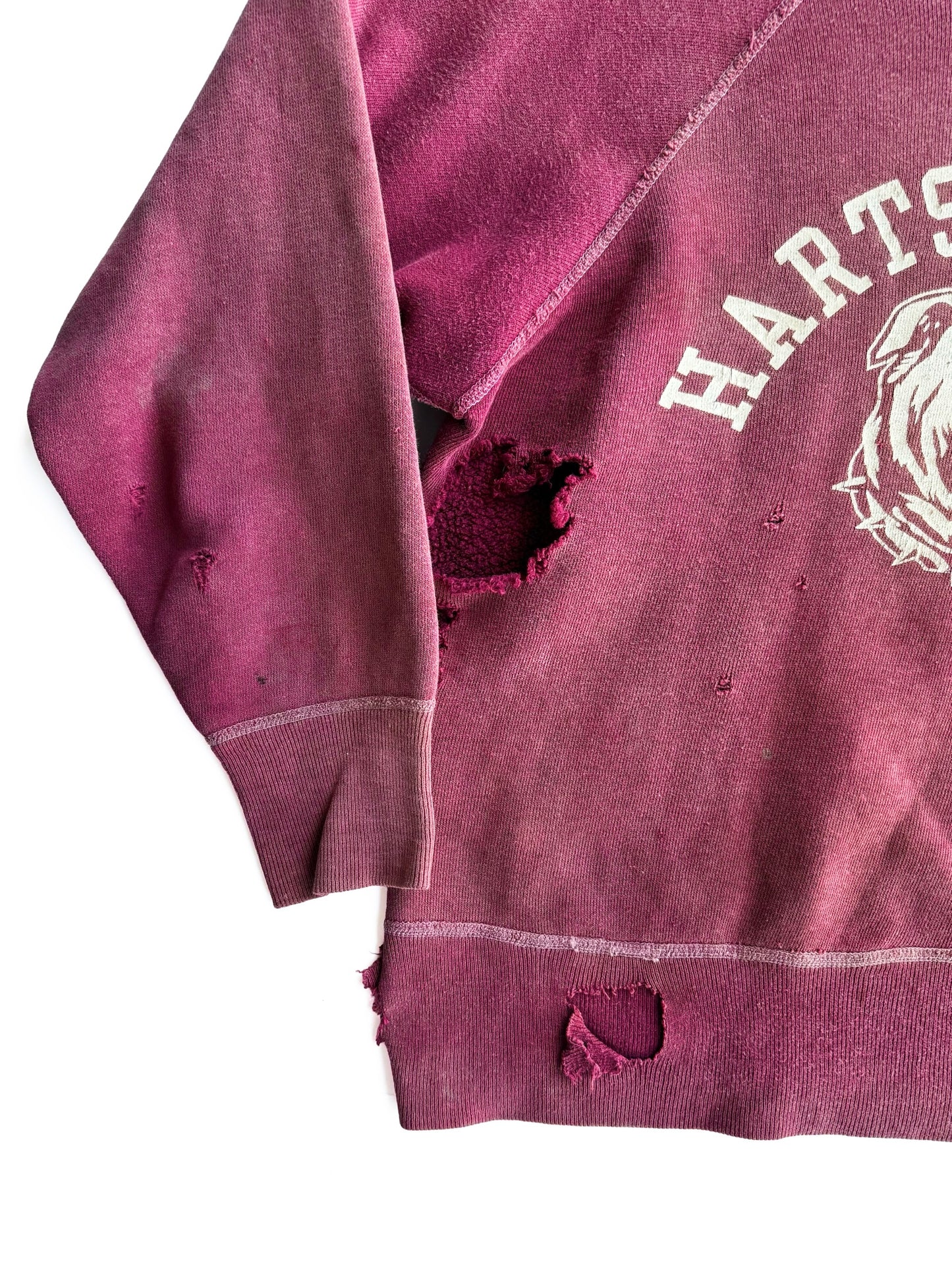 1950s Sun Faded Hartsell High Distressed Sweatshirt (S/M)
