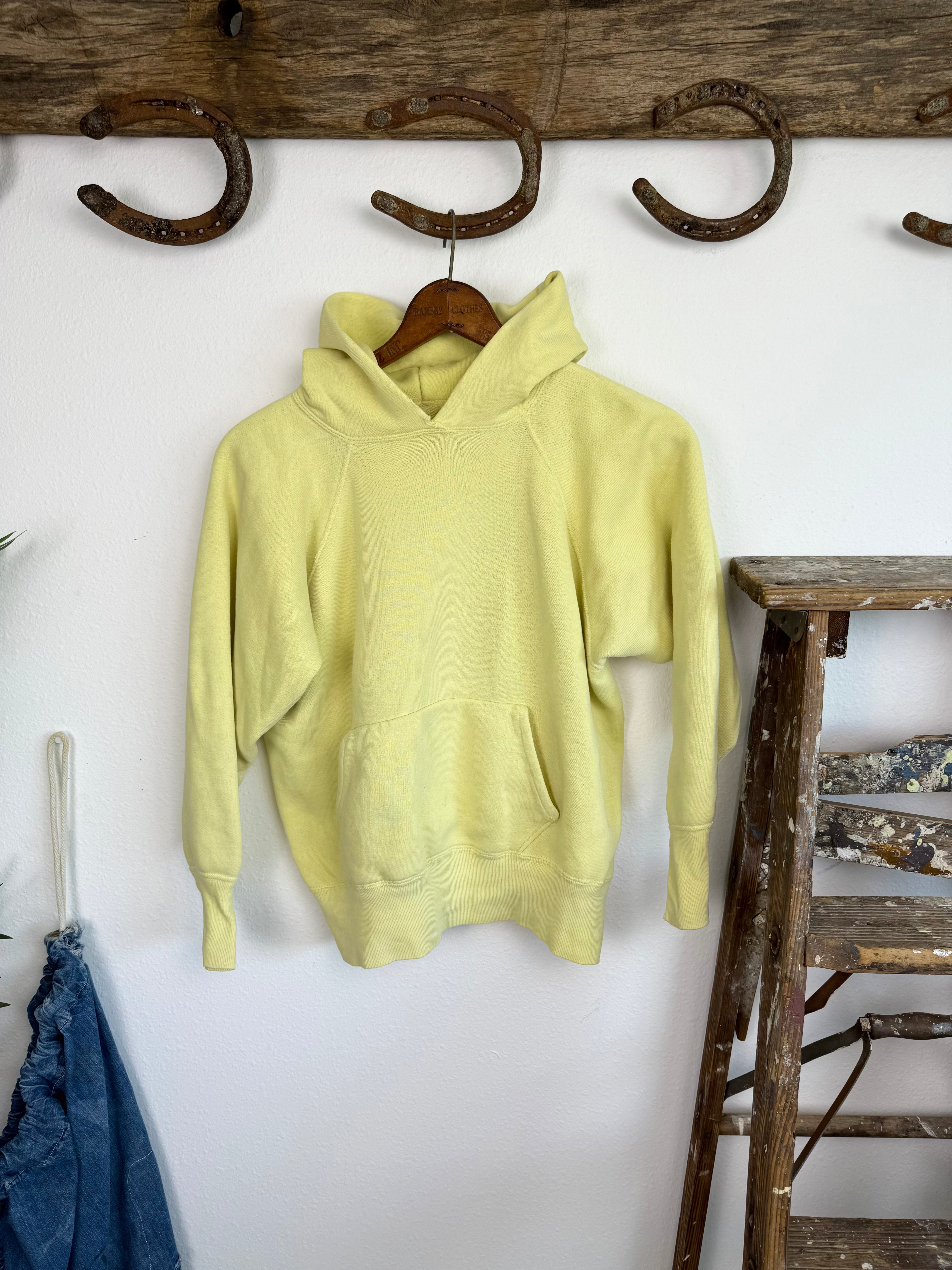 1950s Faded Yellow Hoodie (L/XL)