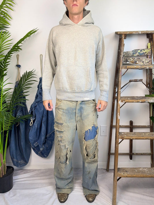 1950s Two Tone Grey Hoodie (M/L)