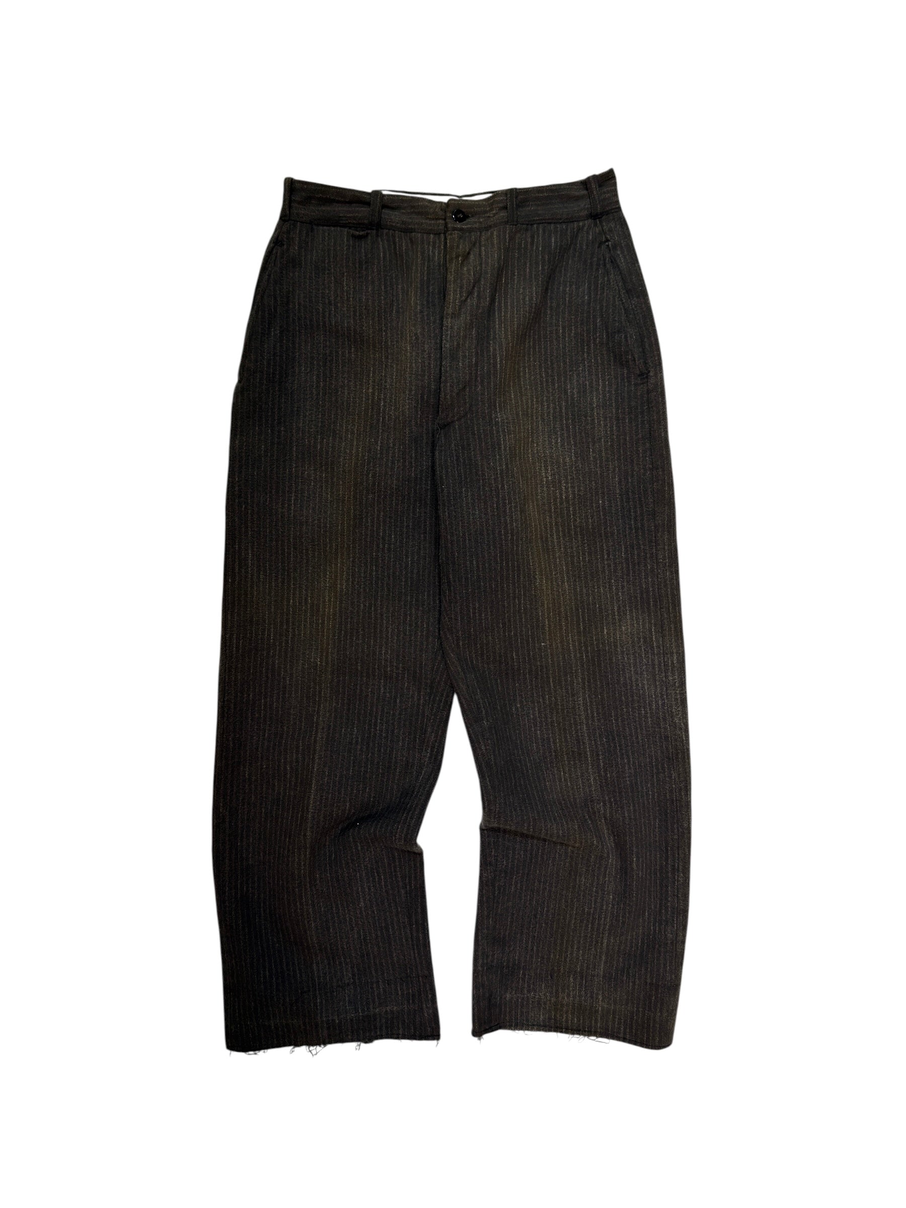 1950s Striped Heavy Cotton Trousers (29)