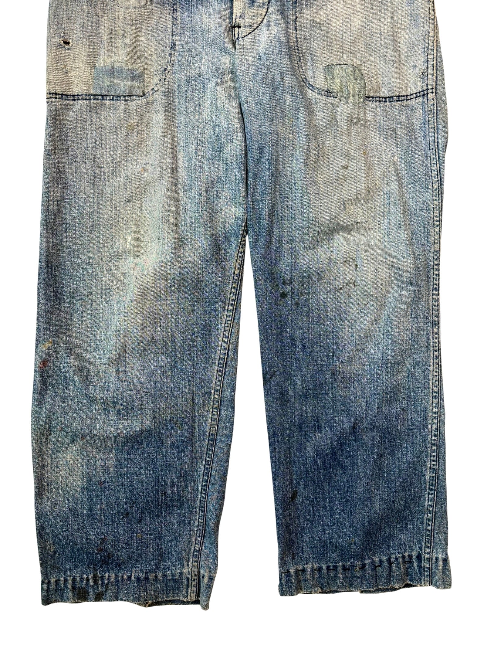 1940s WW2 Era US Navy Denim Dungarees (30)
